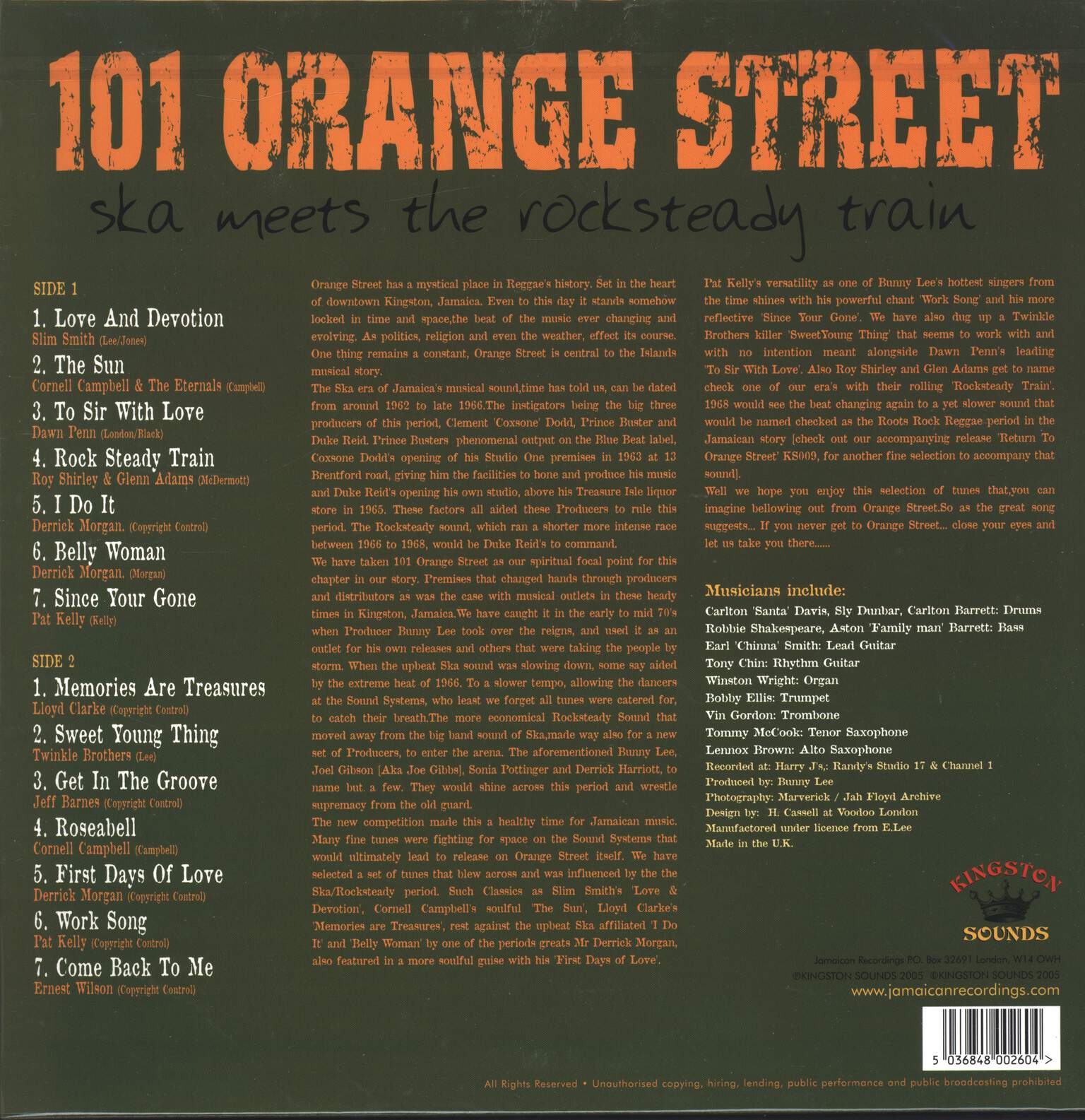 Various: 101 Orange Street - Ska Meets The Rocksteady Train, LP (Vinyl)