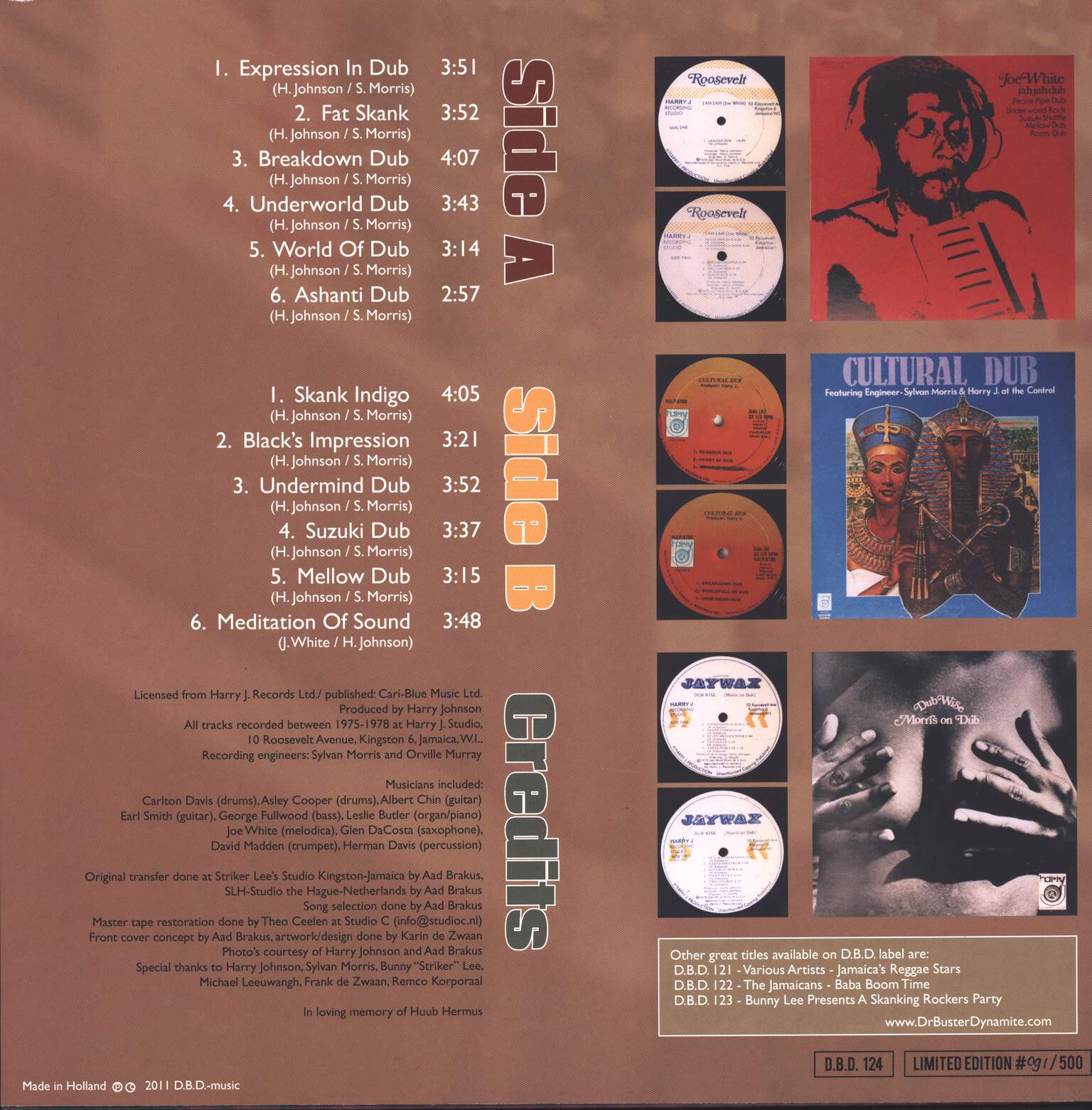 Harry J: Roosevelt Ave Dub, LP (Vinyl)