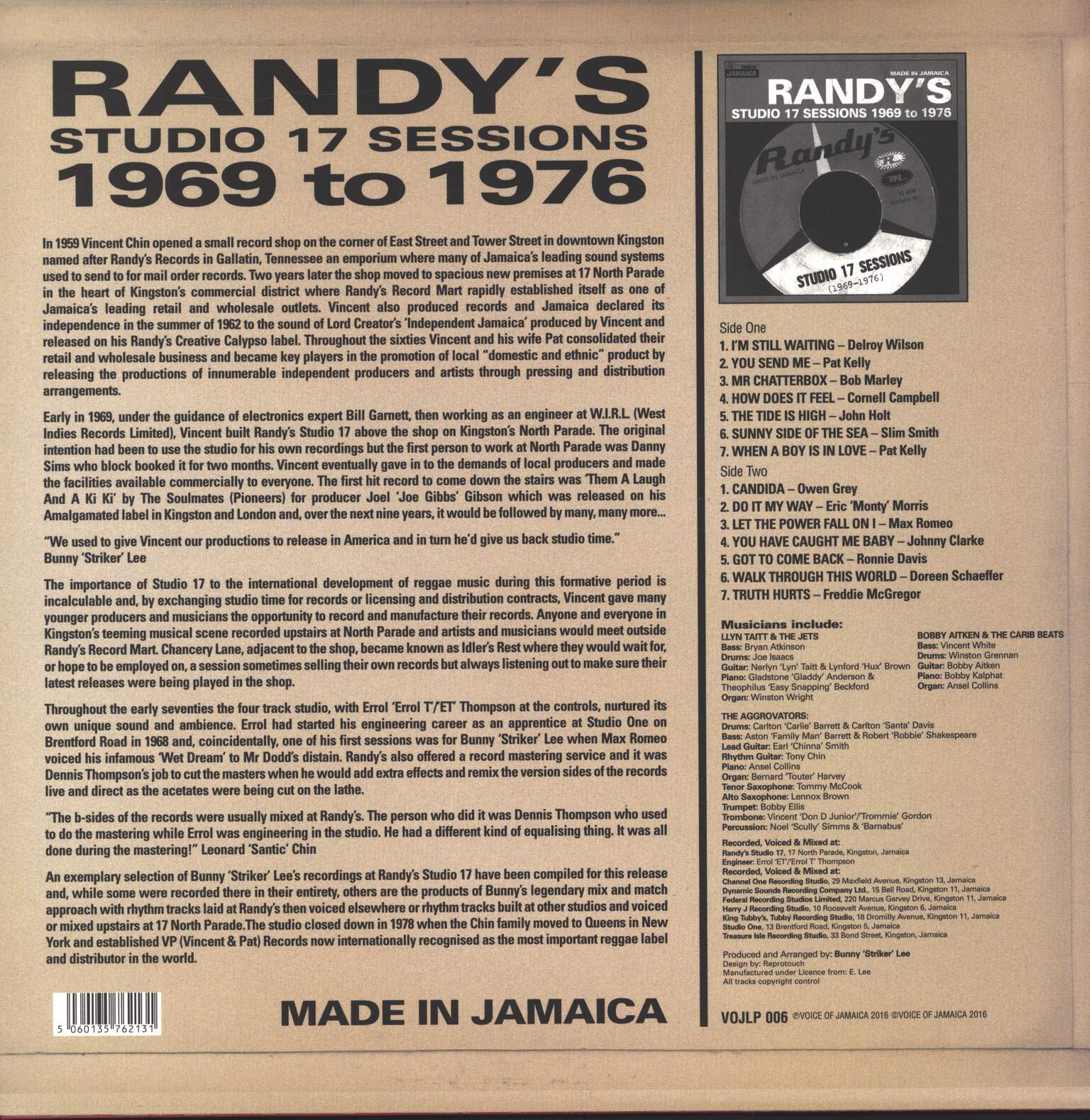 Various: Randy's Studio 17 Sessions 1969 to 1976, LP (Vinyl)