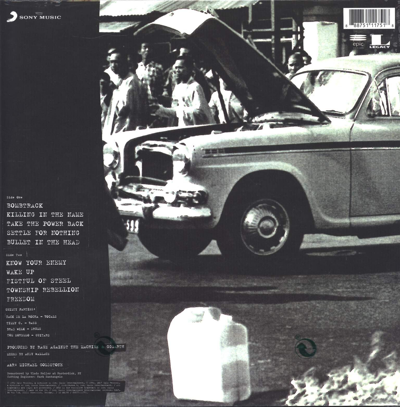 Rage Against the Machine: Rage Against The Machine, LP (Vinyl)