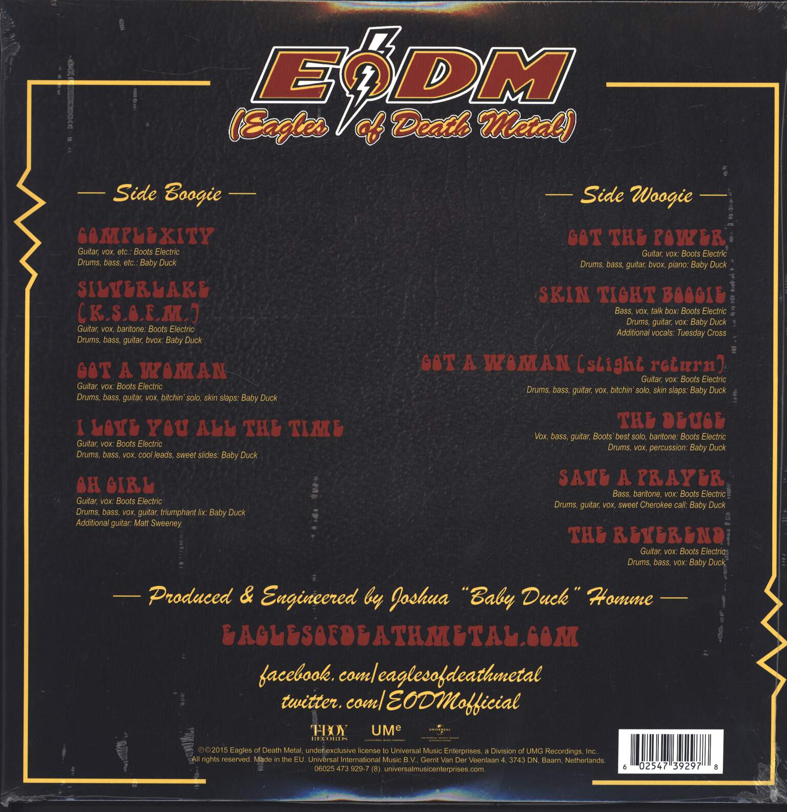 Eagles Of Death Metal: Zipper Down, LP (Vinyl)