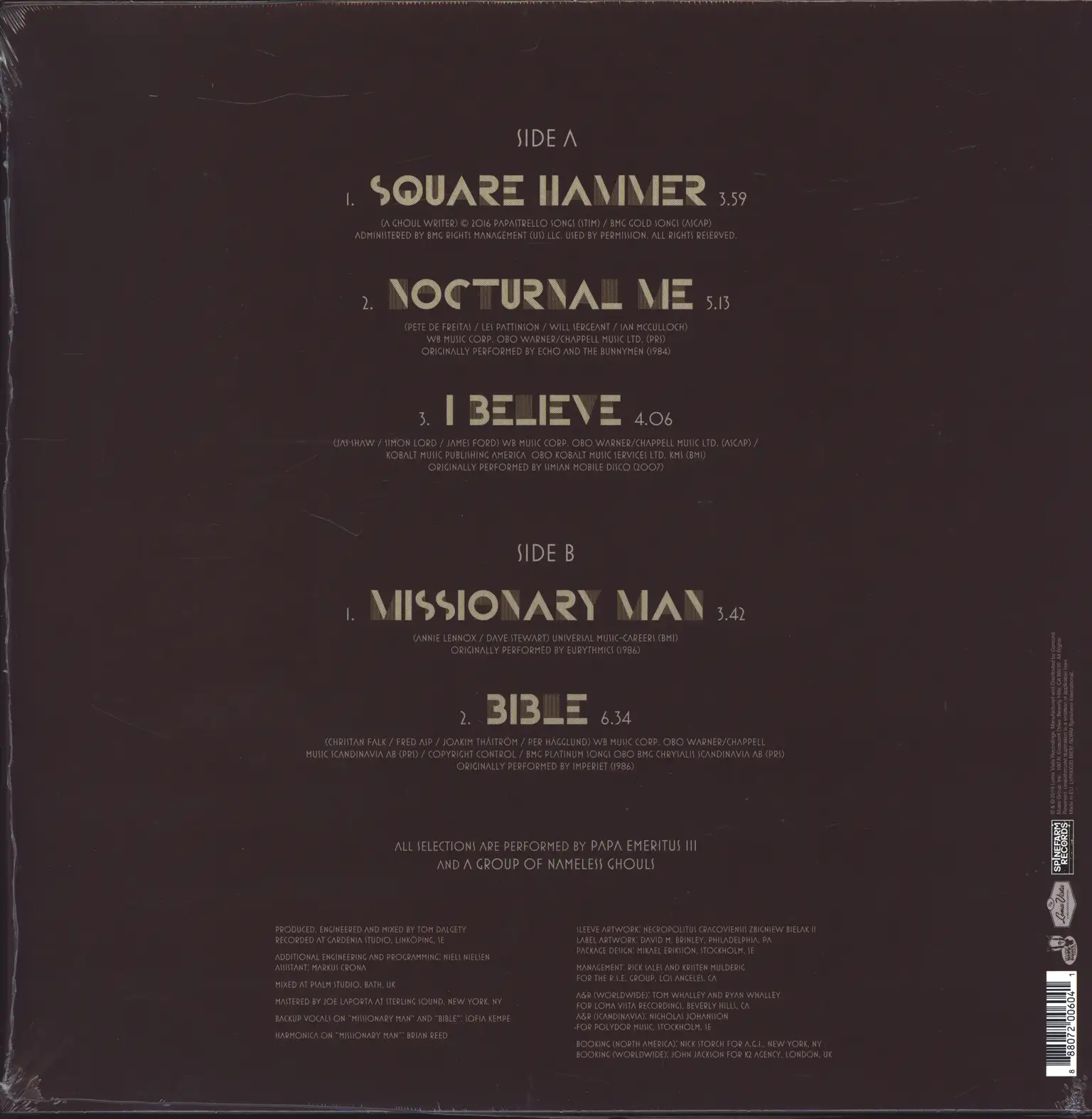 Ghost: Popestar, 12" Maxi Single (Vinyl)
