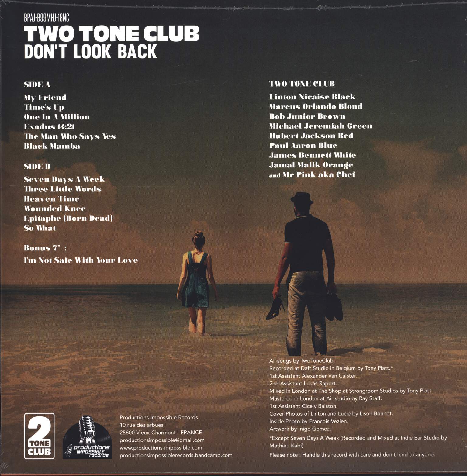 Two Tone Club: Don't Look Back, LP (Vinyl)