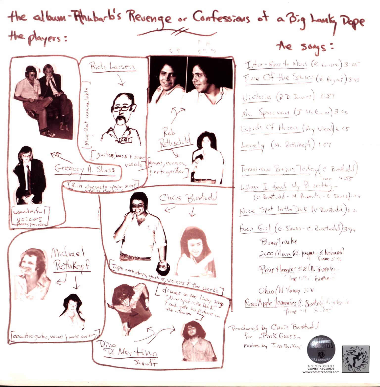 Rhubarb's Revenge: Confessions Of A Big Lanky Dope, LP (Vinyl)