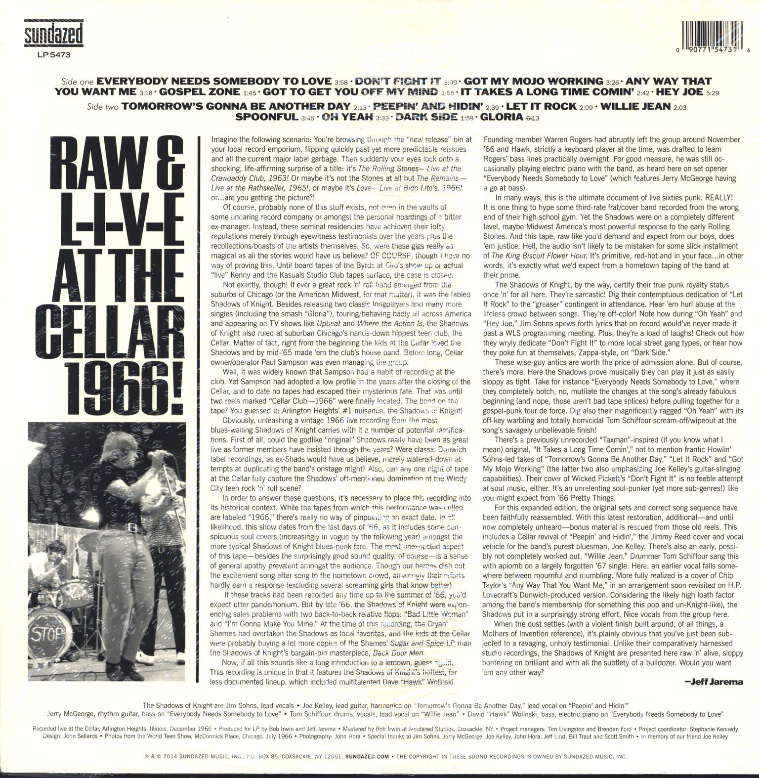 The Shadows Of Knight: Live 1966, LP (Vinyl)