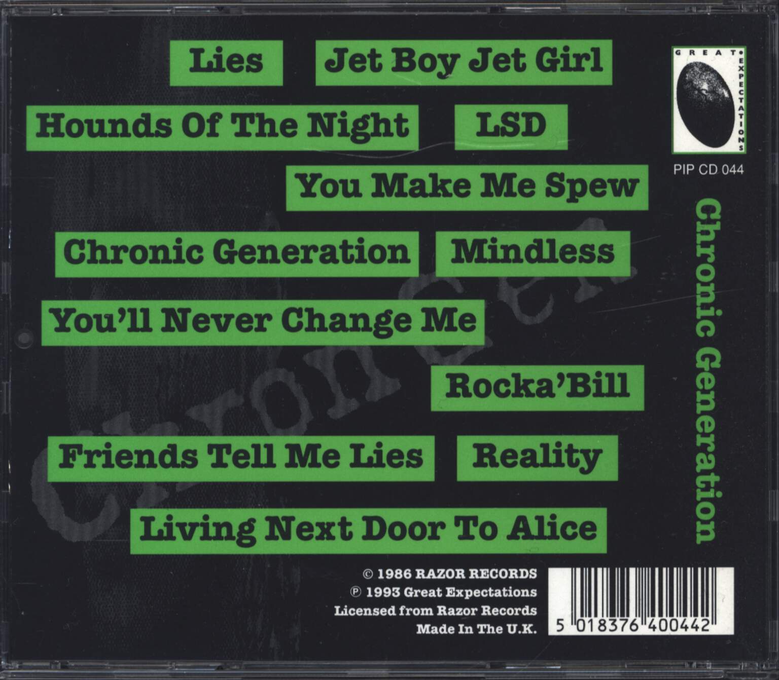 Chron Gen: Chronic Generation, CD