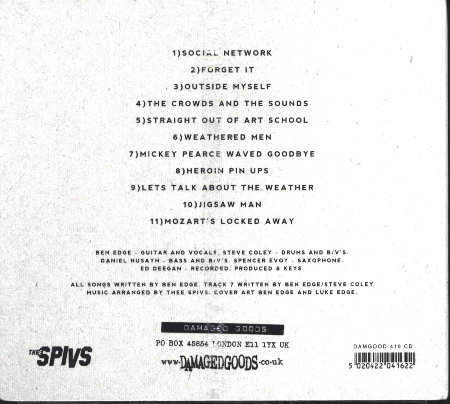 Thee Spivs: The Crowds And The Sounds, CD