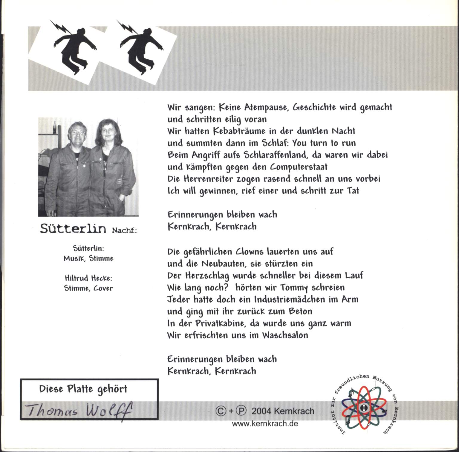 Sütterlin Nachf.: Kernkrach, Kernkrach, 7" Single (Vinyl)