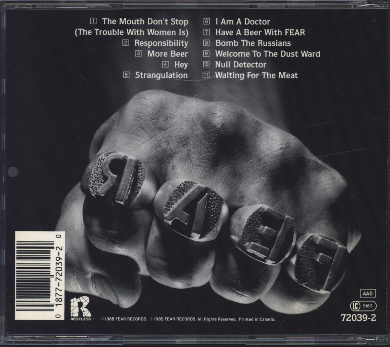 Fear: More Beer, CD