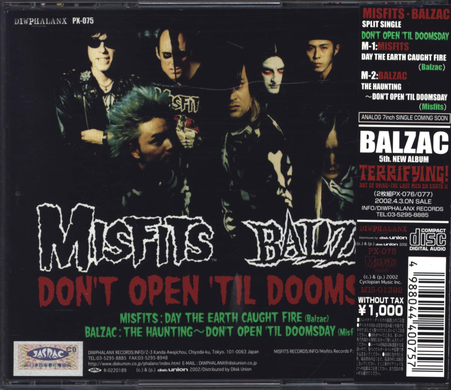Misfits: Don't Open 'Til Doomsday, Mini CD