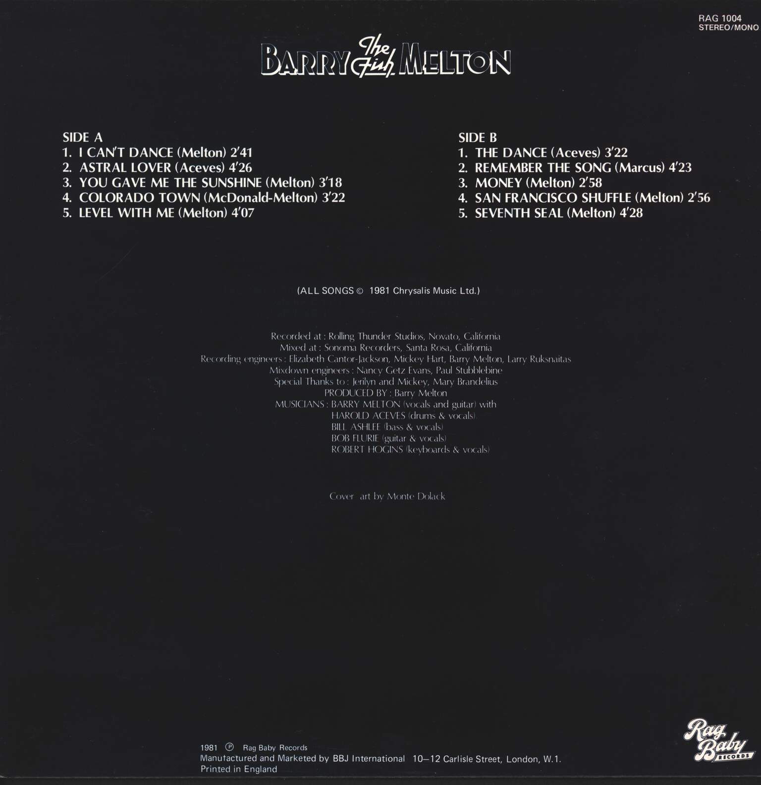 Barry Melton: Level With Me, LP (Vinyl)