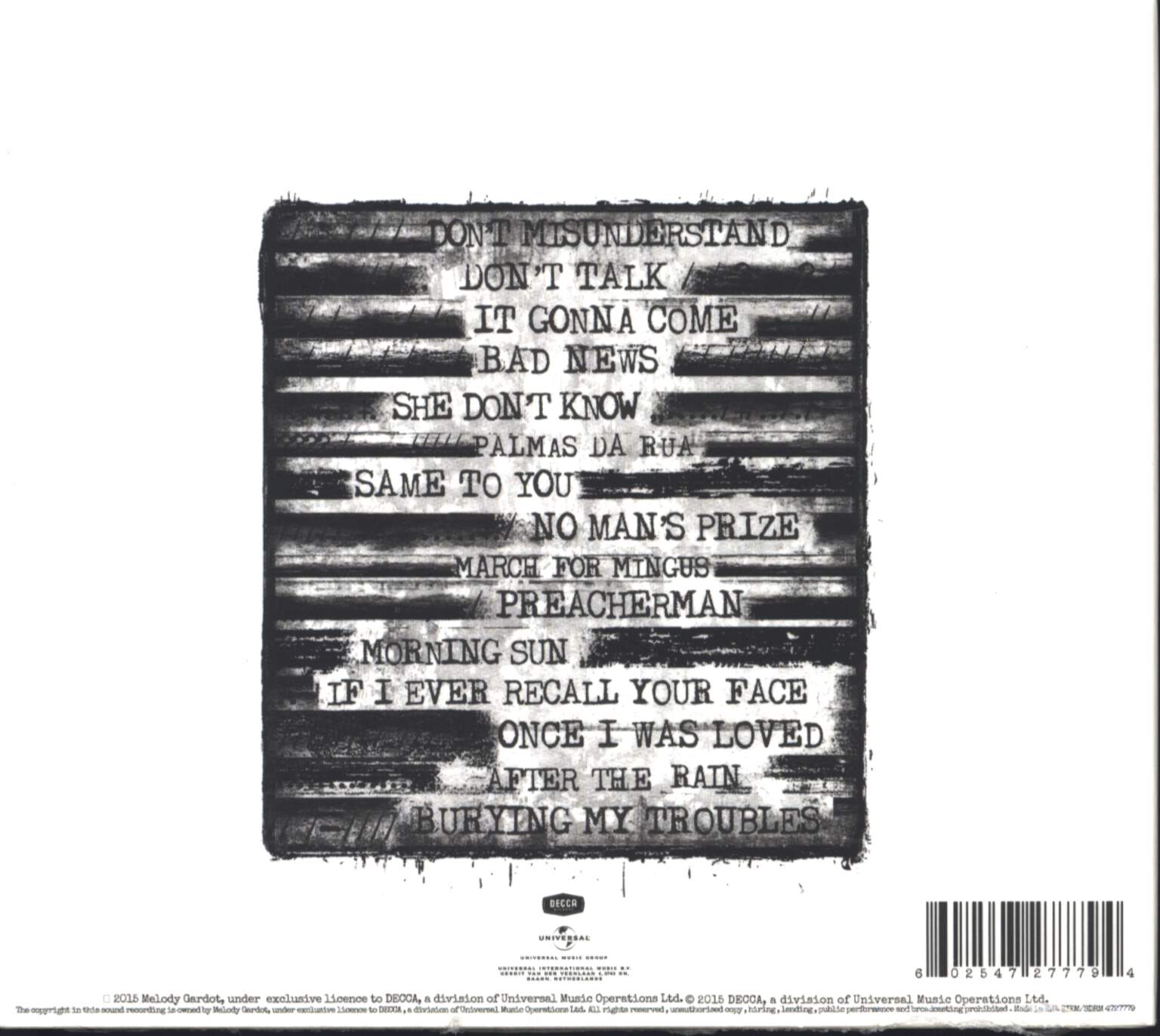 Melody Gardot: Currency Of Man, CD