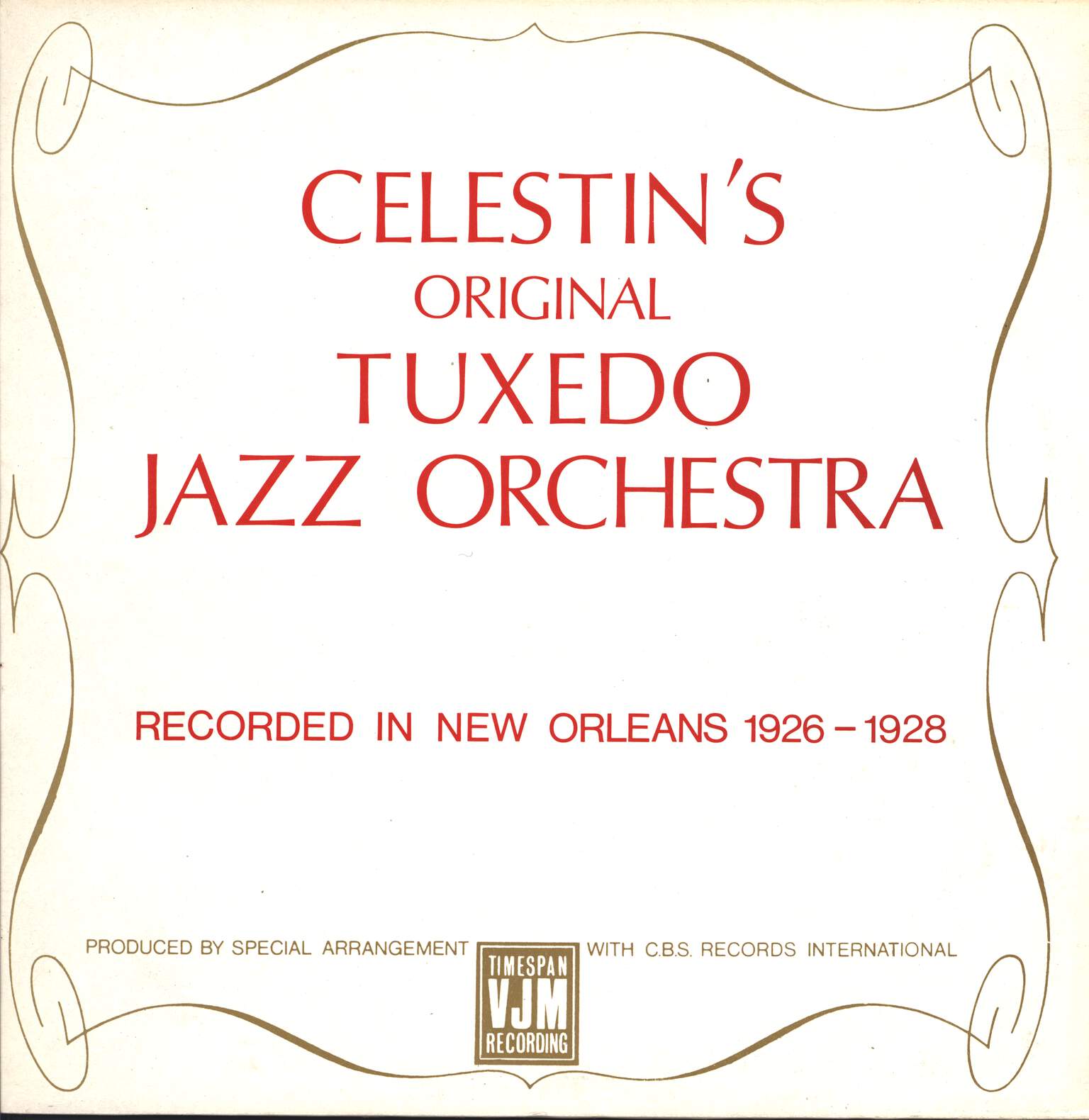 Original Tuxedo Jazz Orchestra: Celestin's Original Tuxedo Jazz Orchestra, LP (Vinyl)