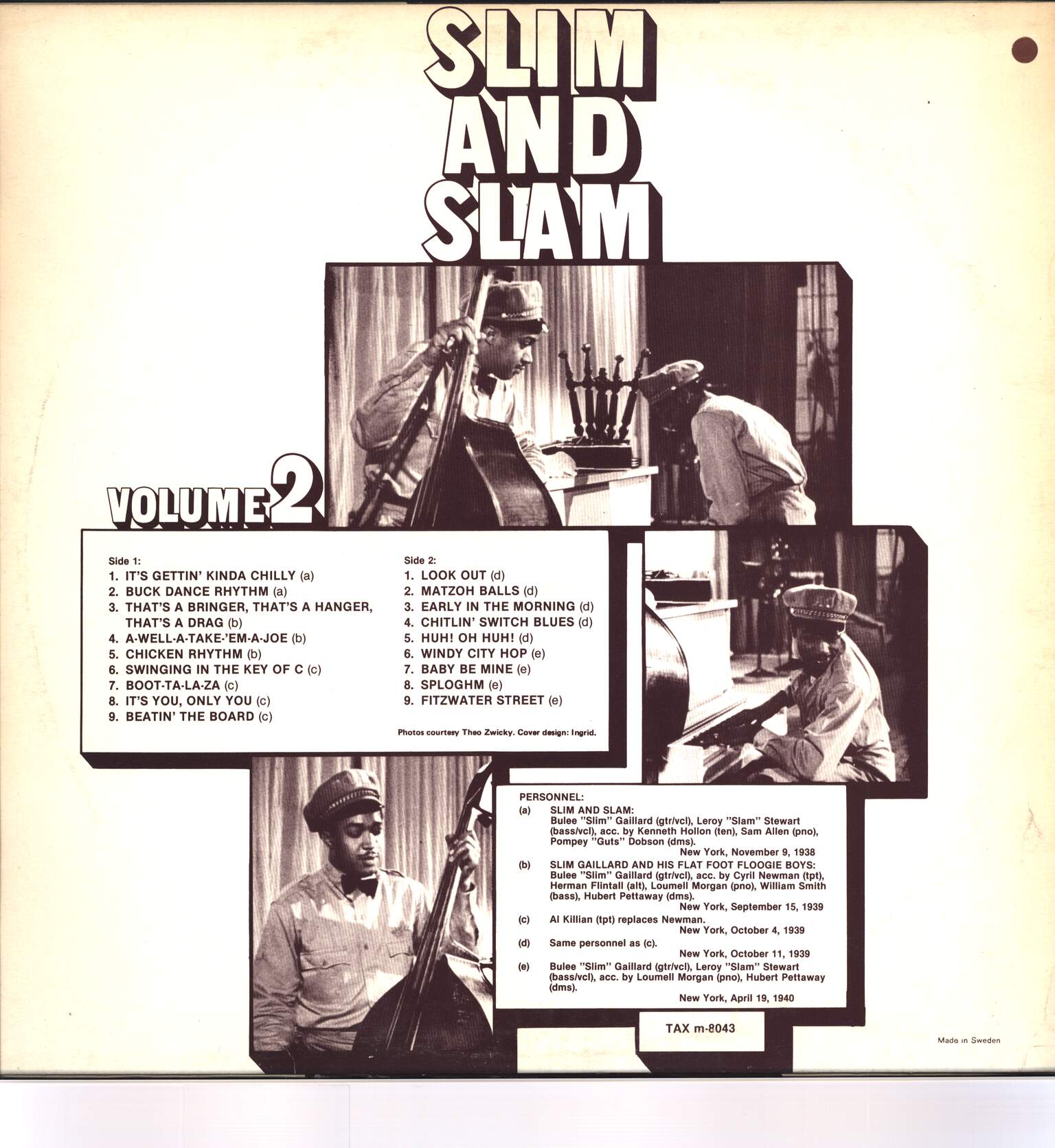 Slim & Slam: Volume 2, LP (Vinyl)