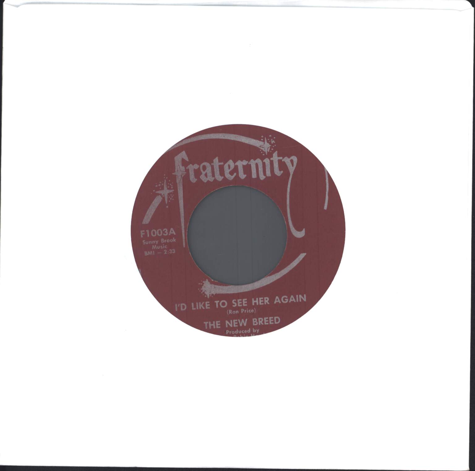 The New Breed: I'd Like To See Her Again / High Society Girl, 7" Single (Vinyl)