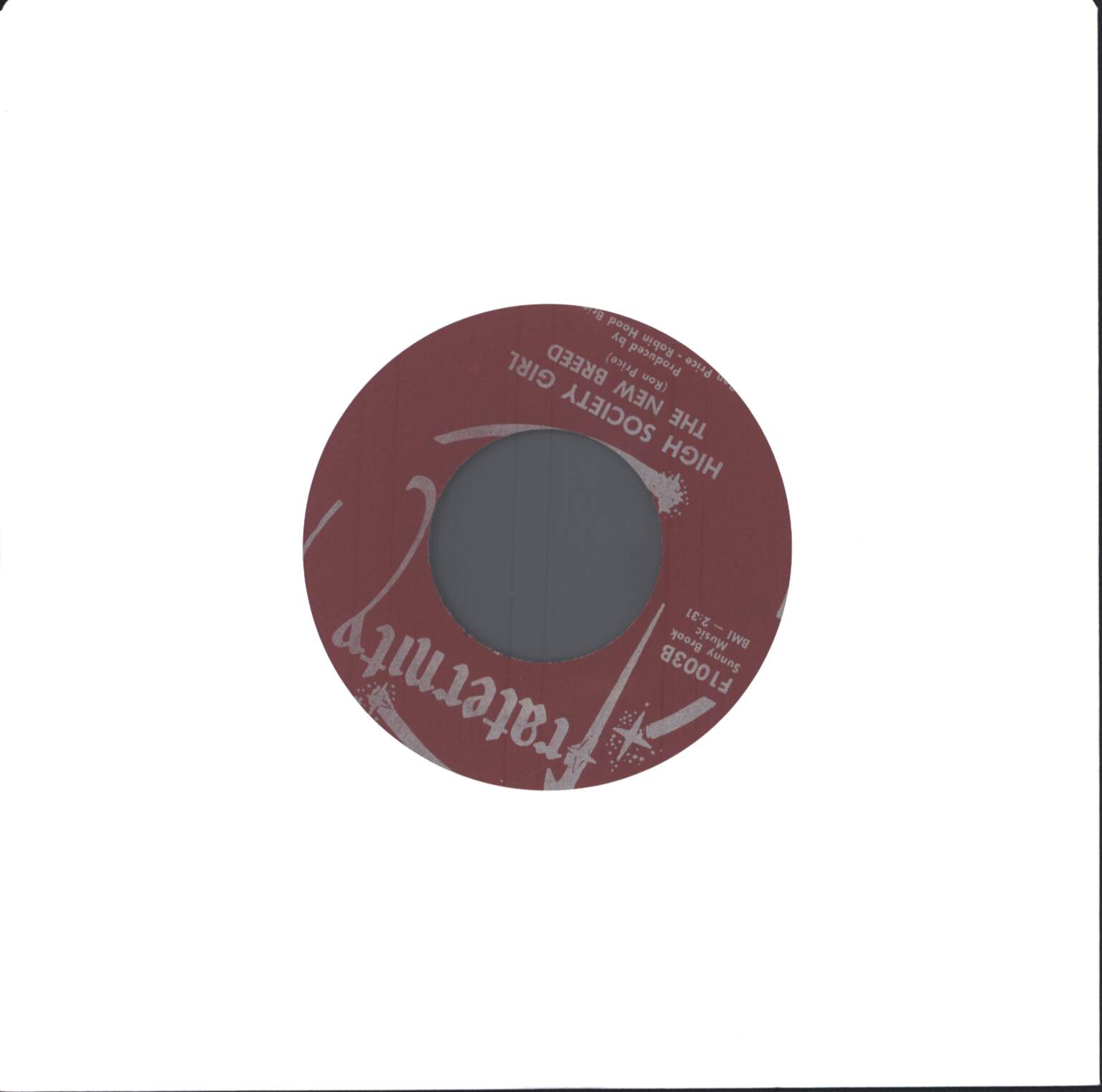 The New Breed: I'd Like To See Her Again / High Society Girl, 7" Single (Vinyl)