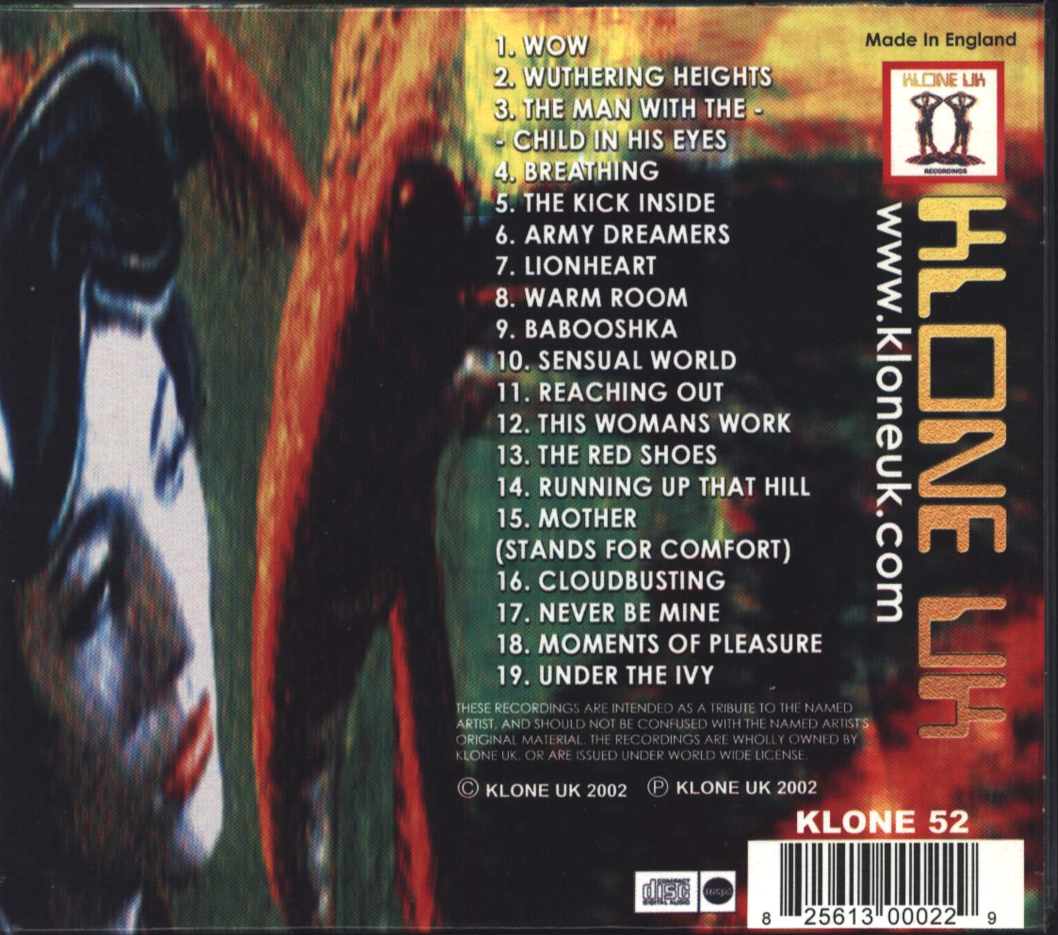 The Klone Orchestra: Kate Bush - Special Tribute Experiment IV, CD