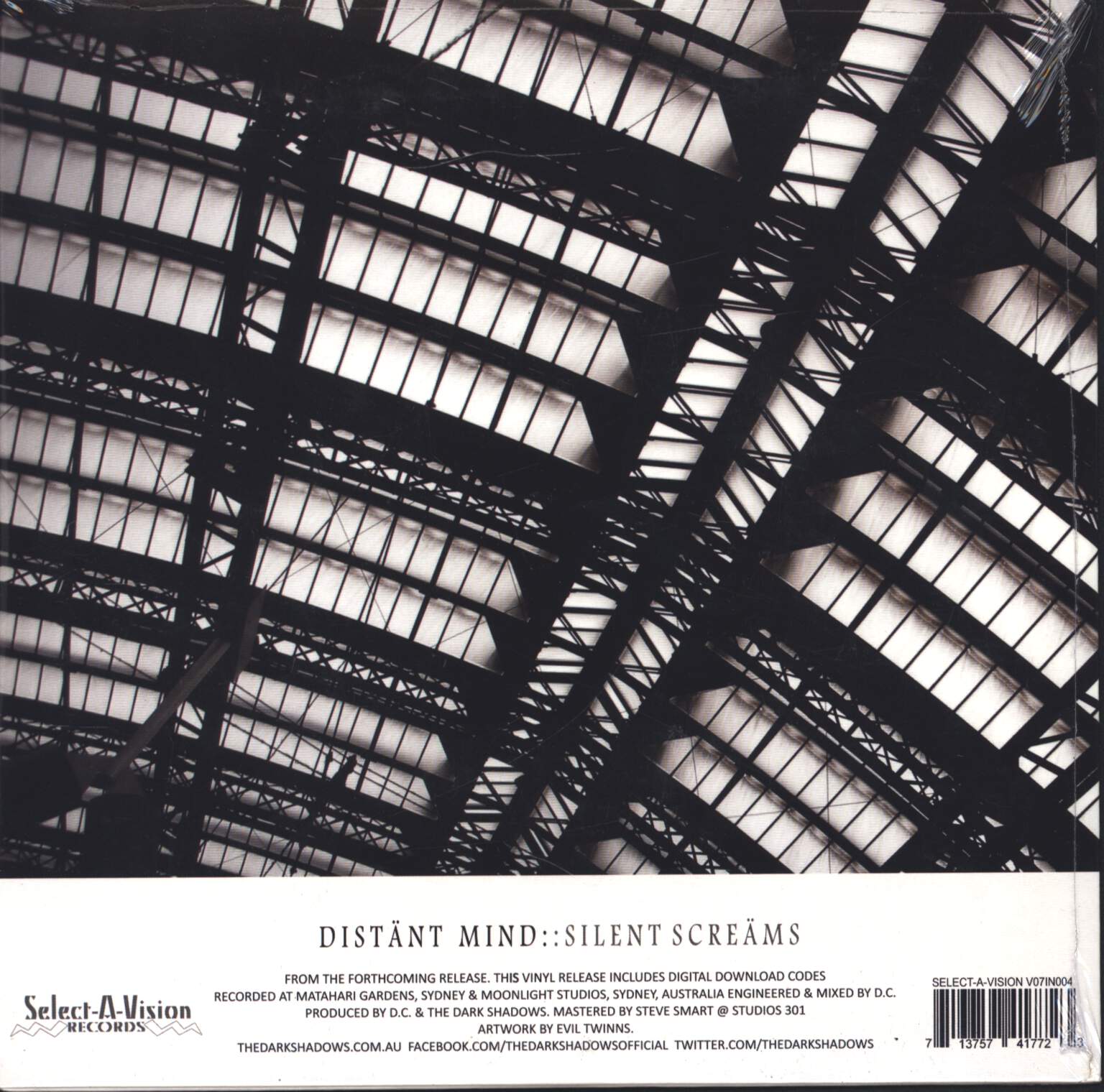 The Dark Shadows: Distänt Mind, 7" Single (Vinyl)