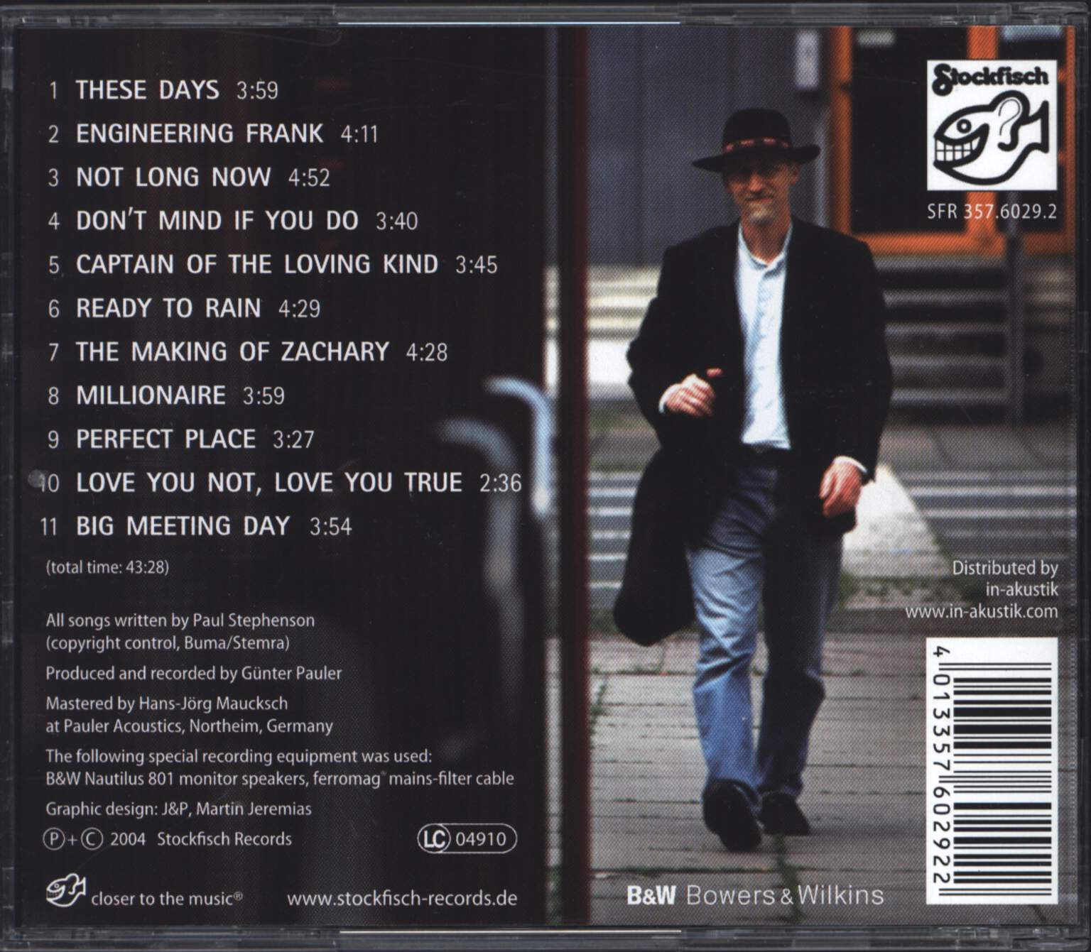 Paul Stephenson: These Days, CD