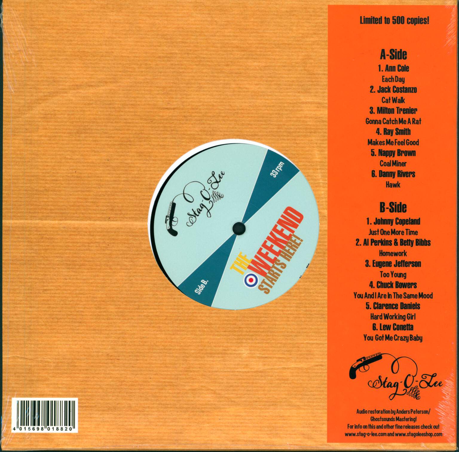 Various: The Weekend Starts Here! Volume 2 - Slow Popcorn Boppers, 10" Vinyl EP