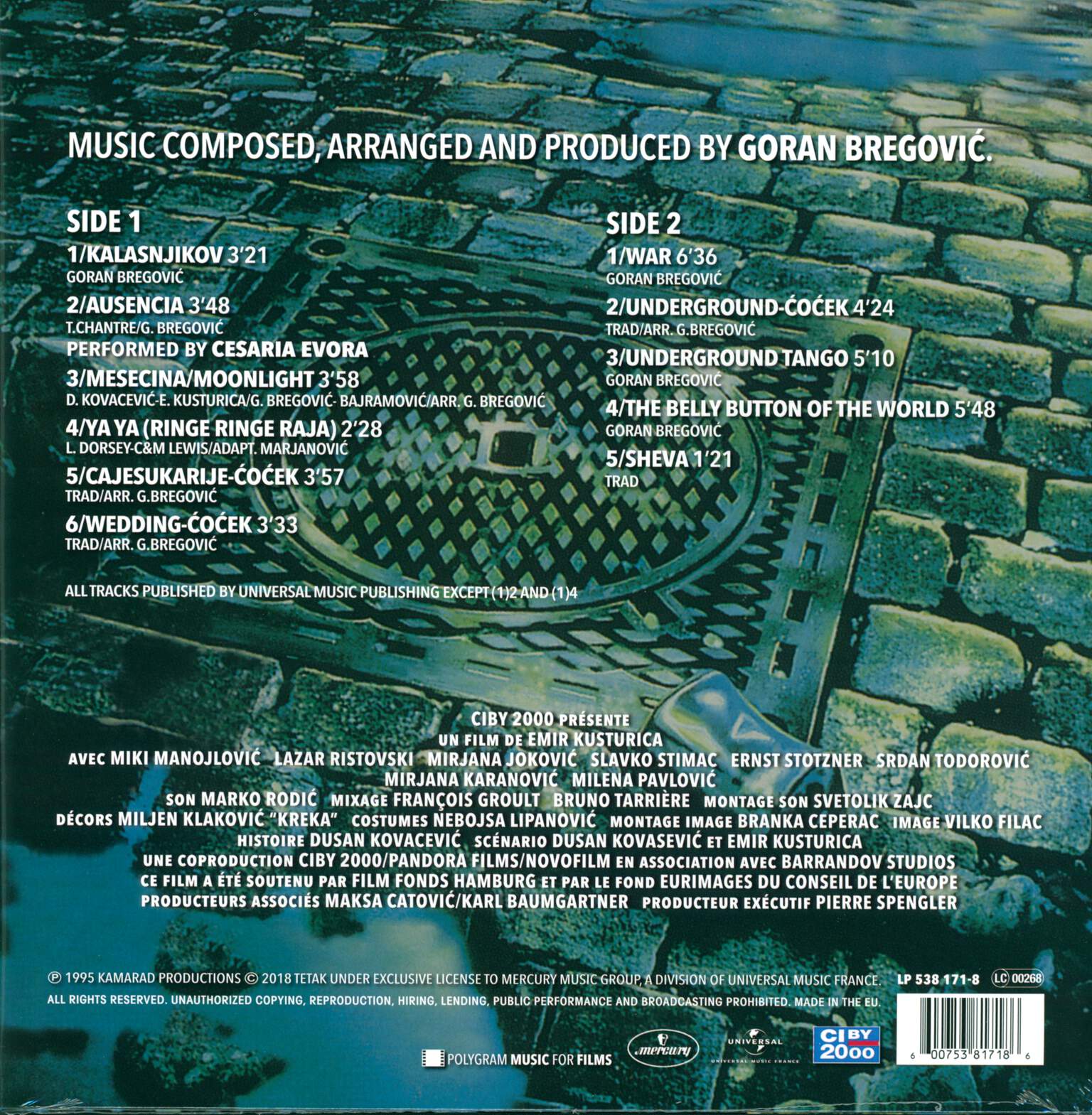 Goran Bregović: Music Inspired And Taken From Underground, LP (Vinyl)