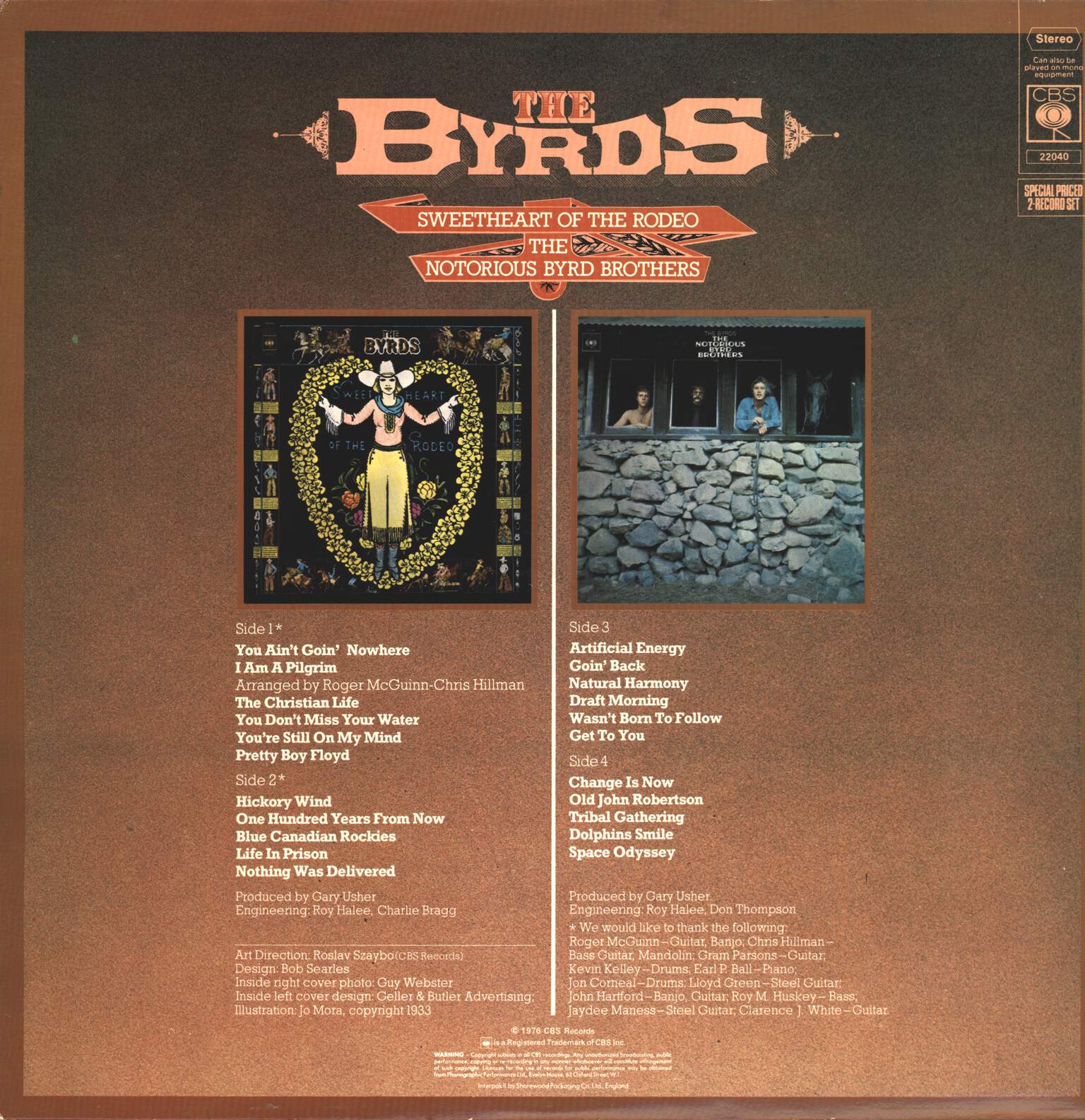 The Byrds: Sweetheart Of The Rodeo / The Notorious Byrd Brothers, LP (Vinyl)