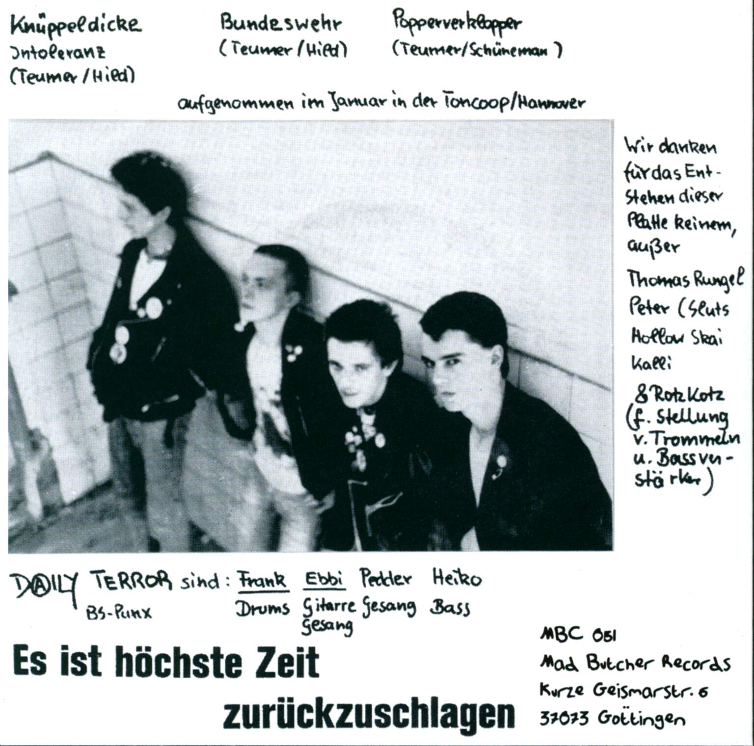 Daily Terror: BS-Punx, 7" Single (Vinyl)