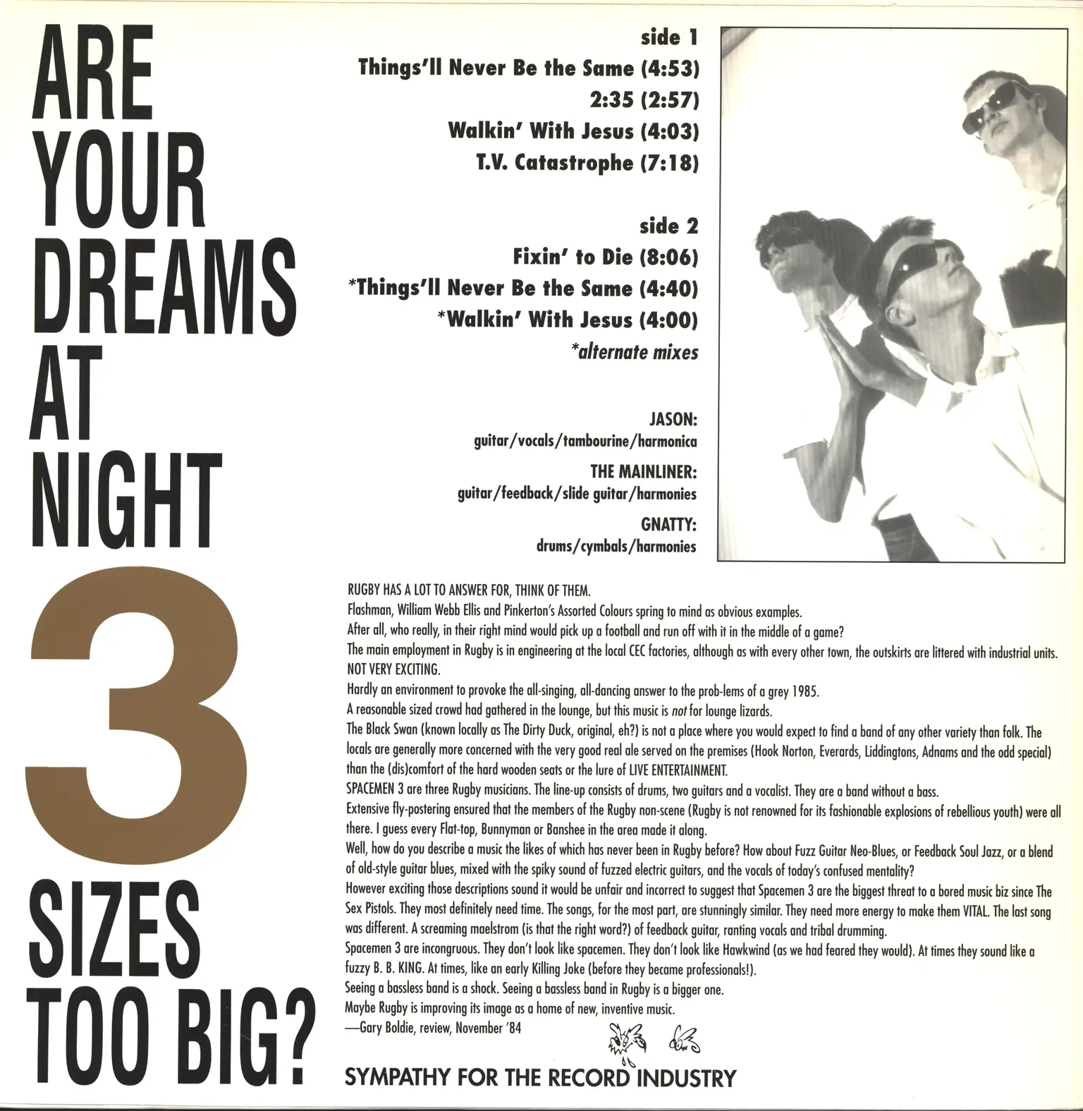 Spacemen 3: For All The Fucked-Up Children Of This World We Give You Spacemen 3 (First Ever Recording Session, 1984), LP (Vinyl)