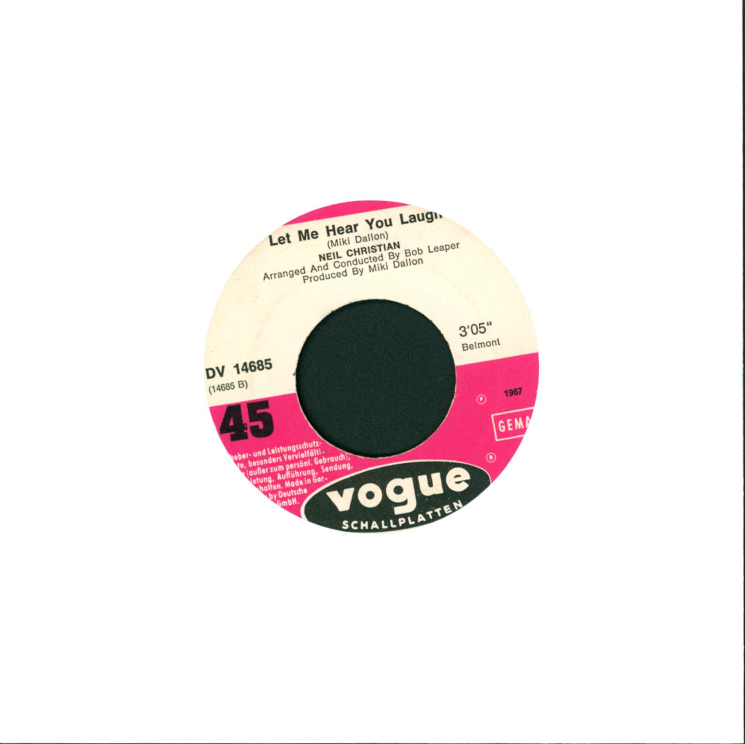 Neil Christian: Bit By Bit / Let Me Hear You Laugh, 7" Single (Vinyl)