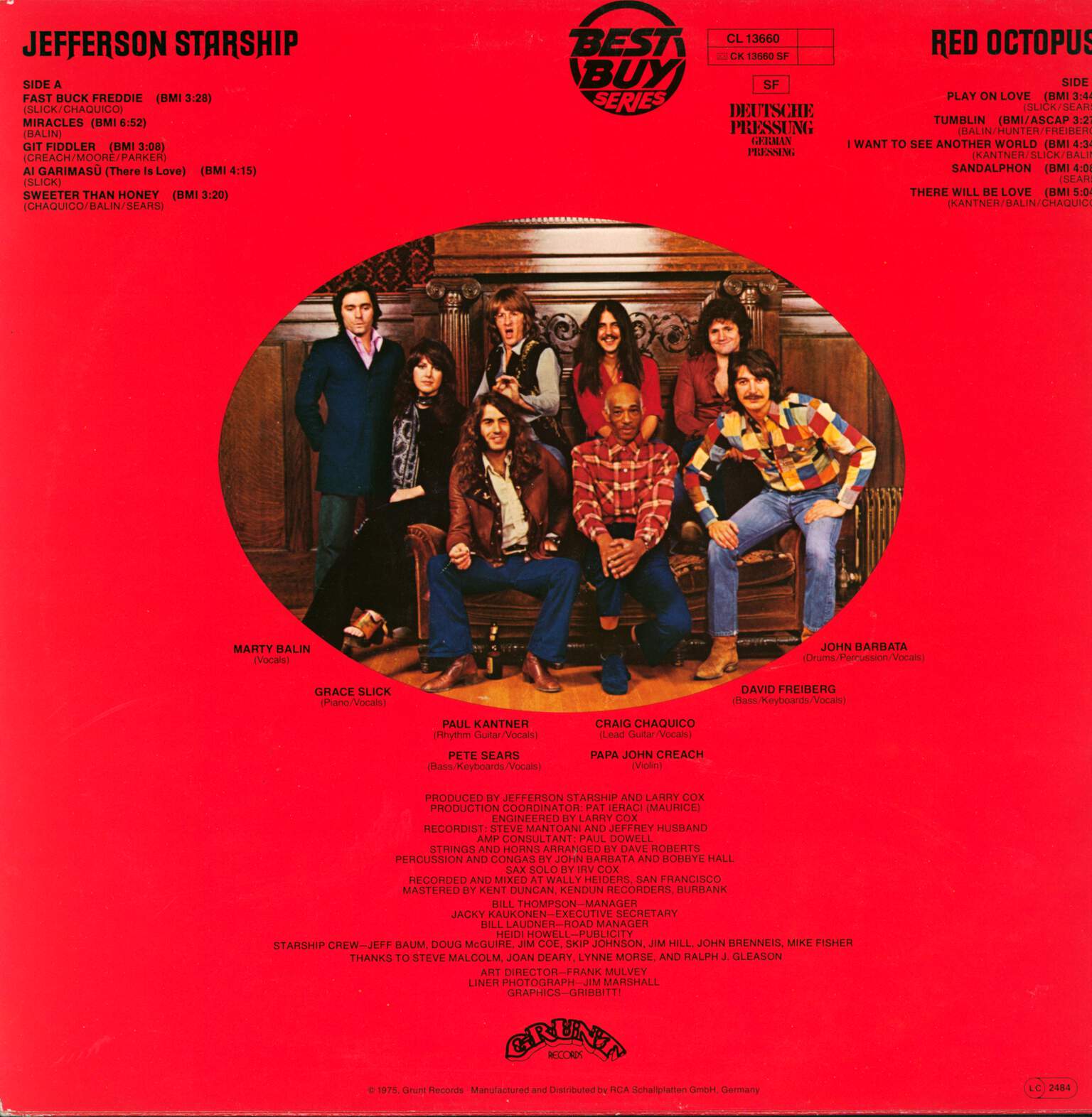 Jefferson Starship: Red Octopus, LP (Vinyl)