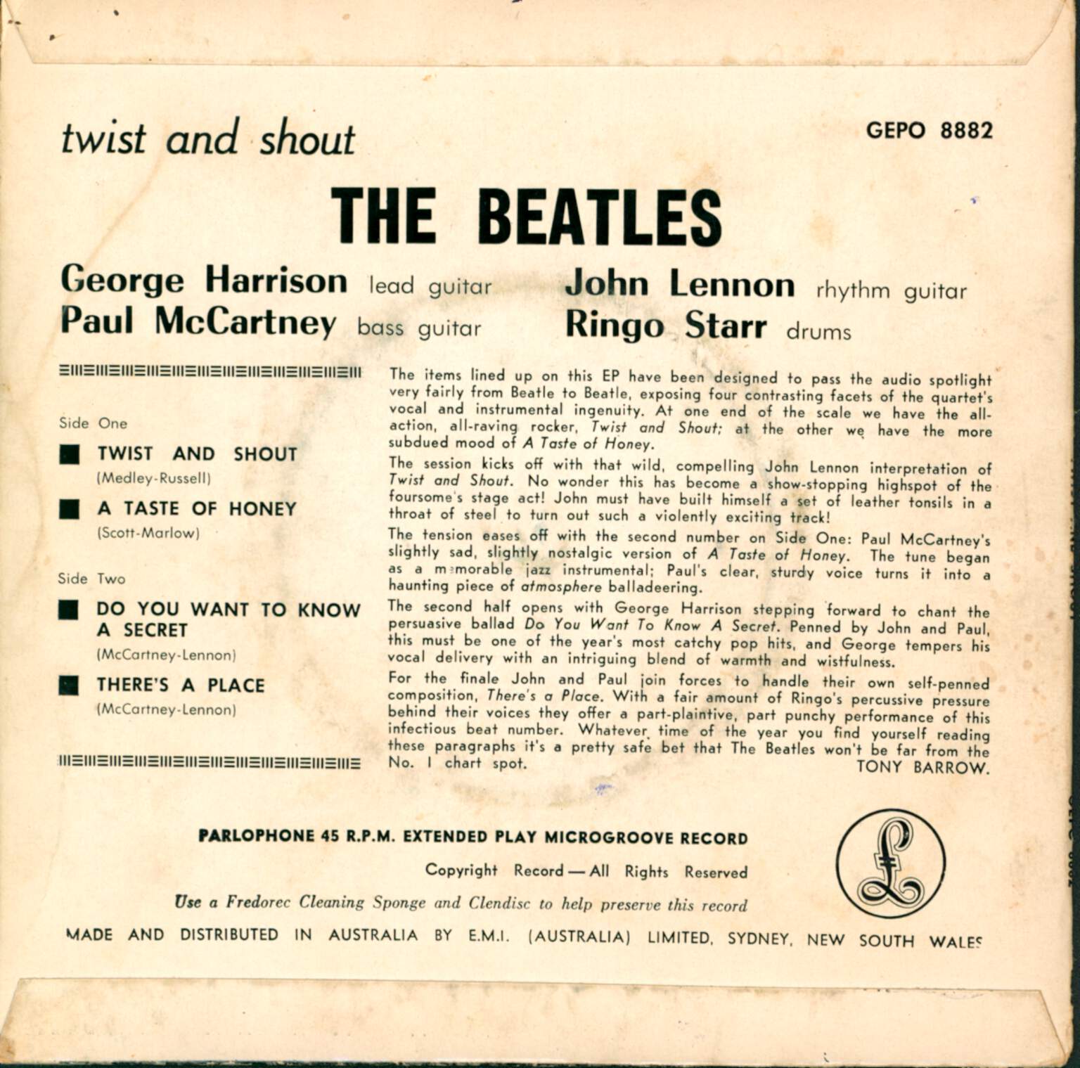 The Beatles: Twist And Shout, 7" Single (Vinyl)