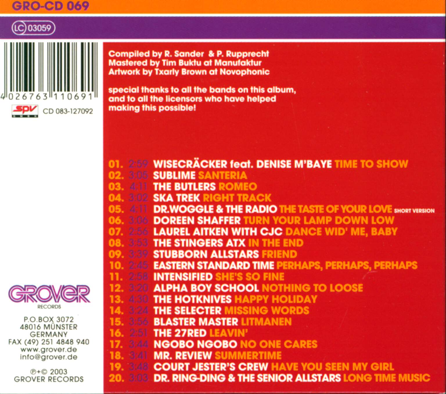 Various: Tune In Ska & Reggae In Pop Style, CD