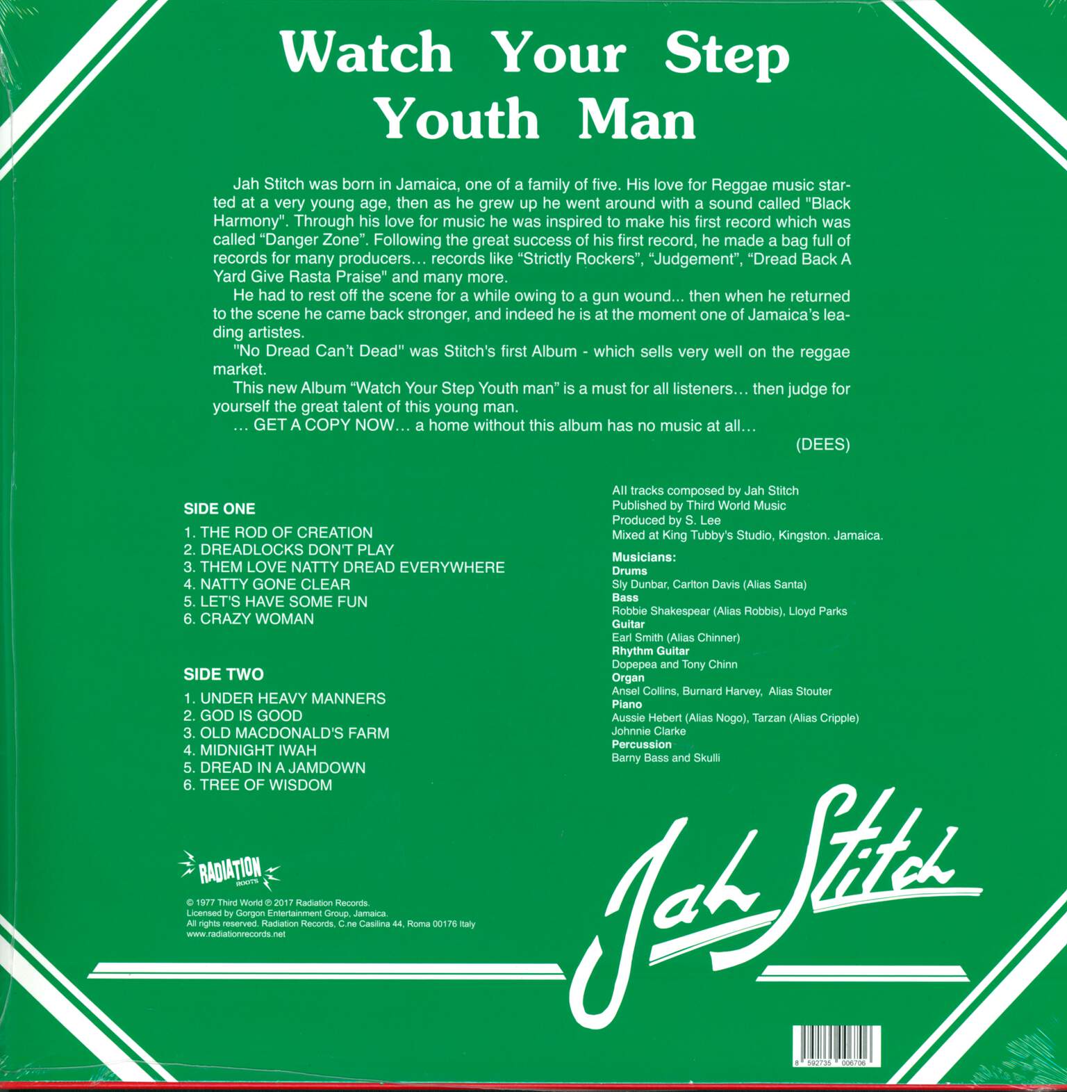 Jah Stitch: Watch Your Step Youthman, LP (Vinyl)