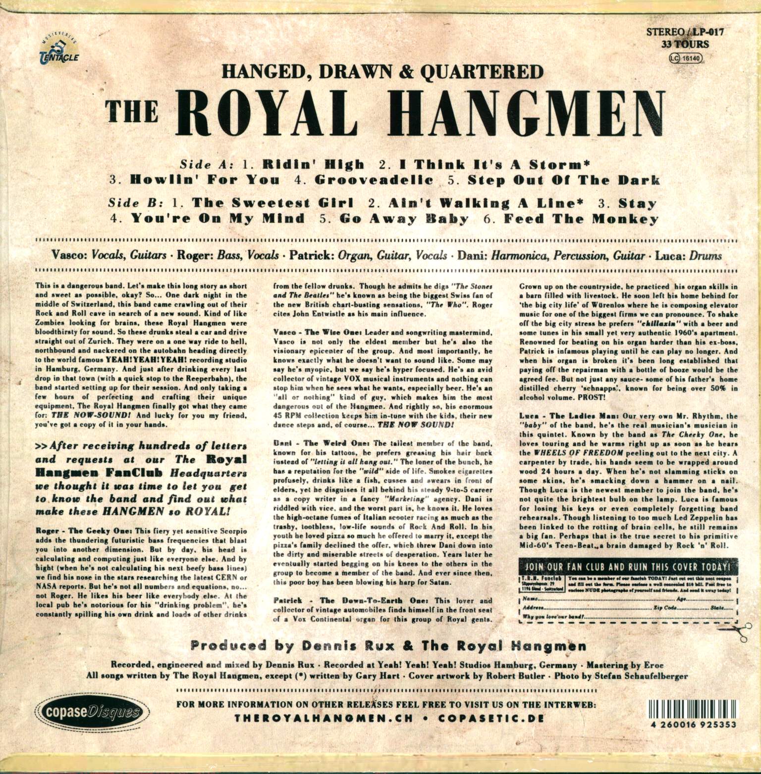 The Royal Hangmen: Hanged, Drawn & Quartered, LP (Vinyl)