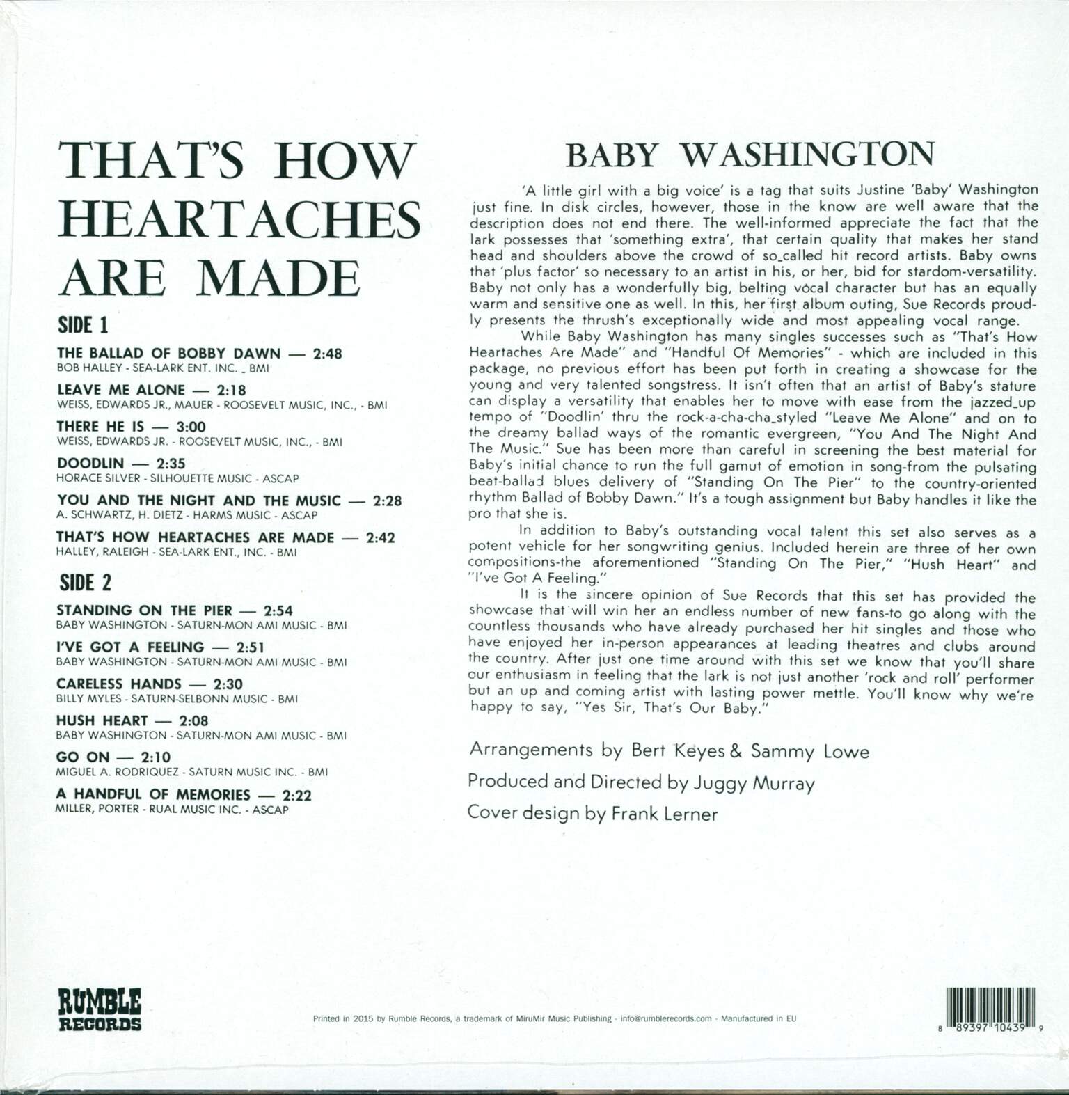 Baby Washington: That's How Heartaches Are Made, LP (Vinyl)