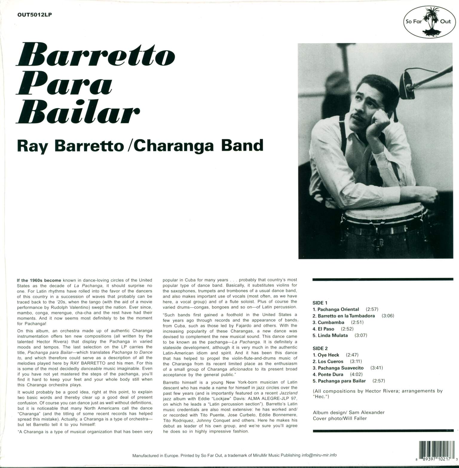 Ray Barretto Charanga Band: Pachanga With Baretto, LP (Vinyl)