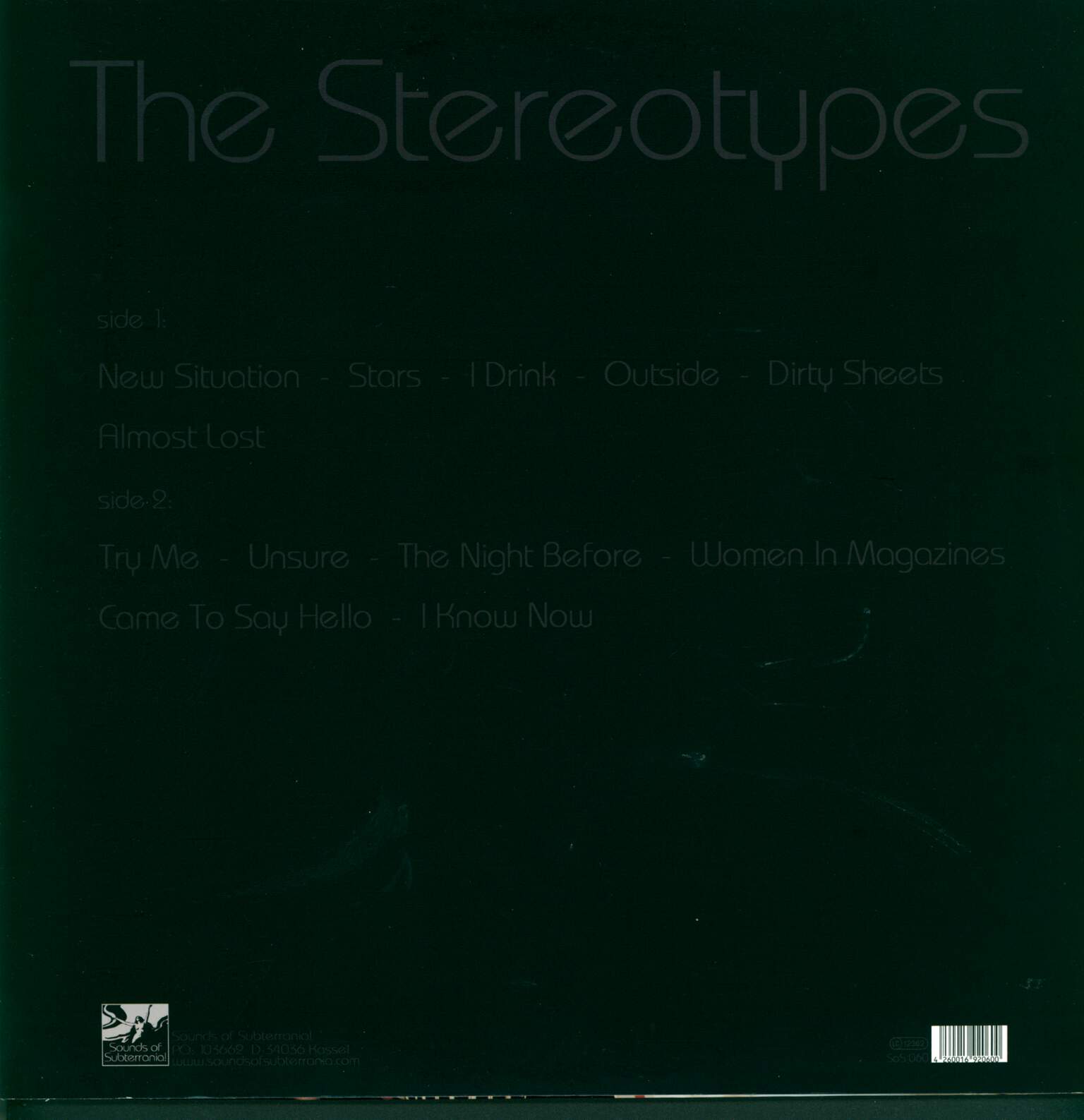 The Stereotypes: Stereotypes, LP (Vinyl)