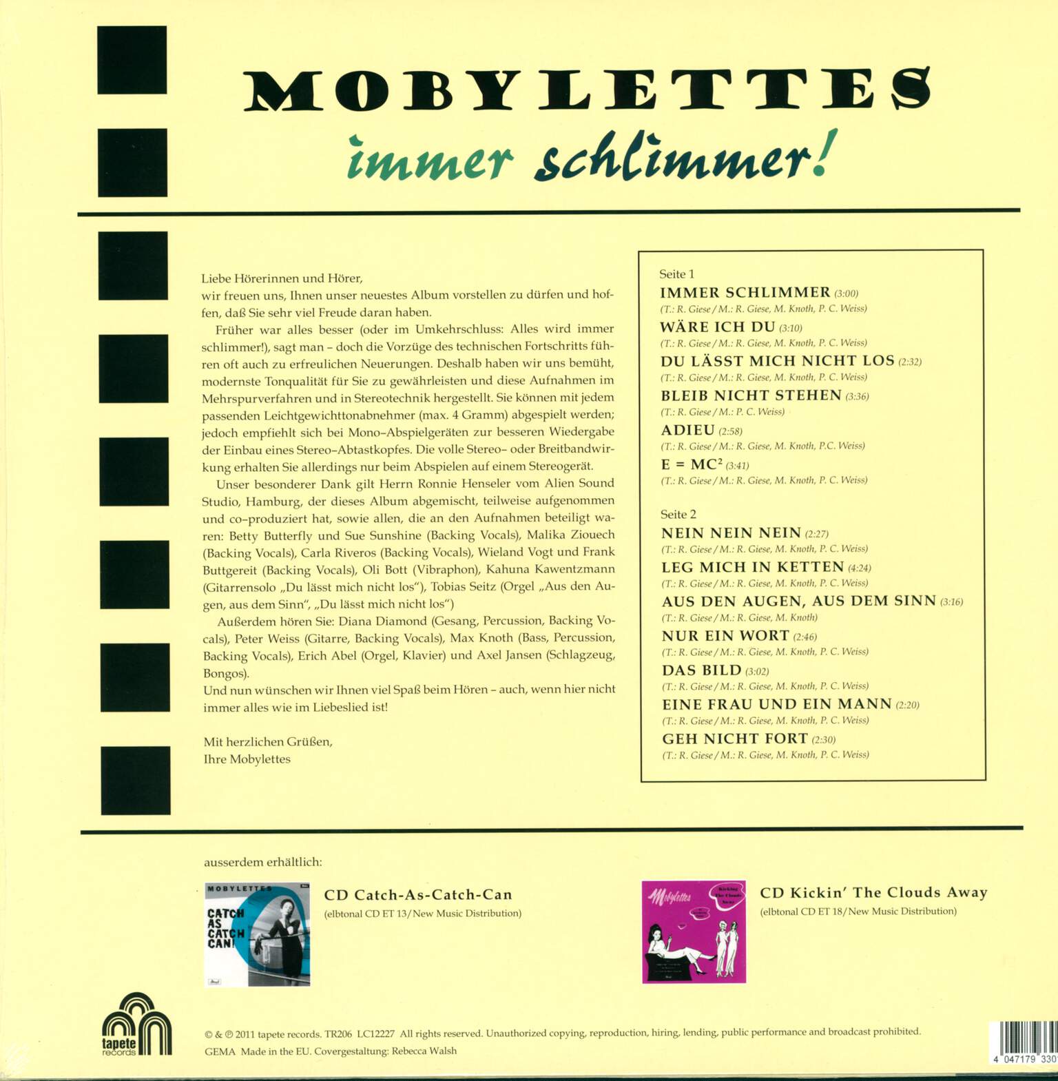 Mobylettes: Immer Schlimmer!, LP (Vinyl)