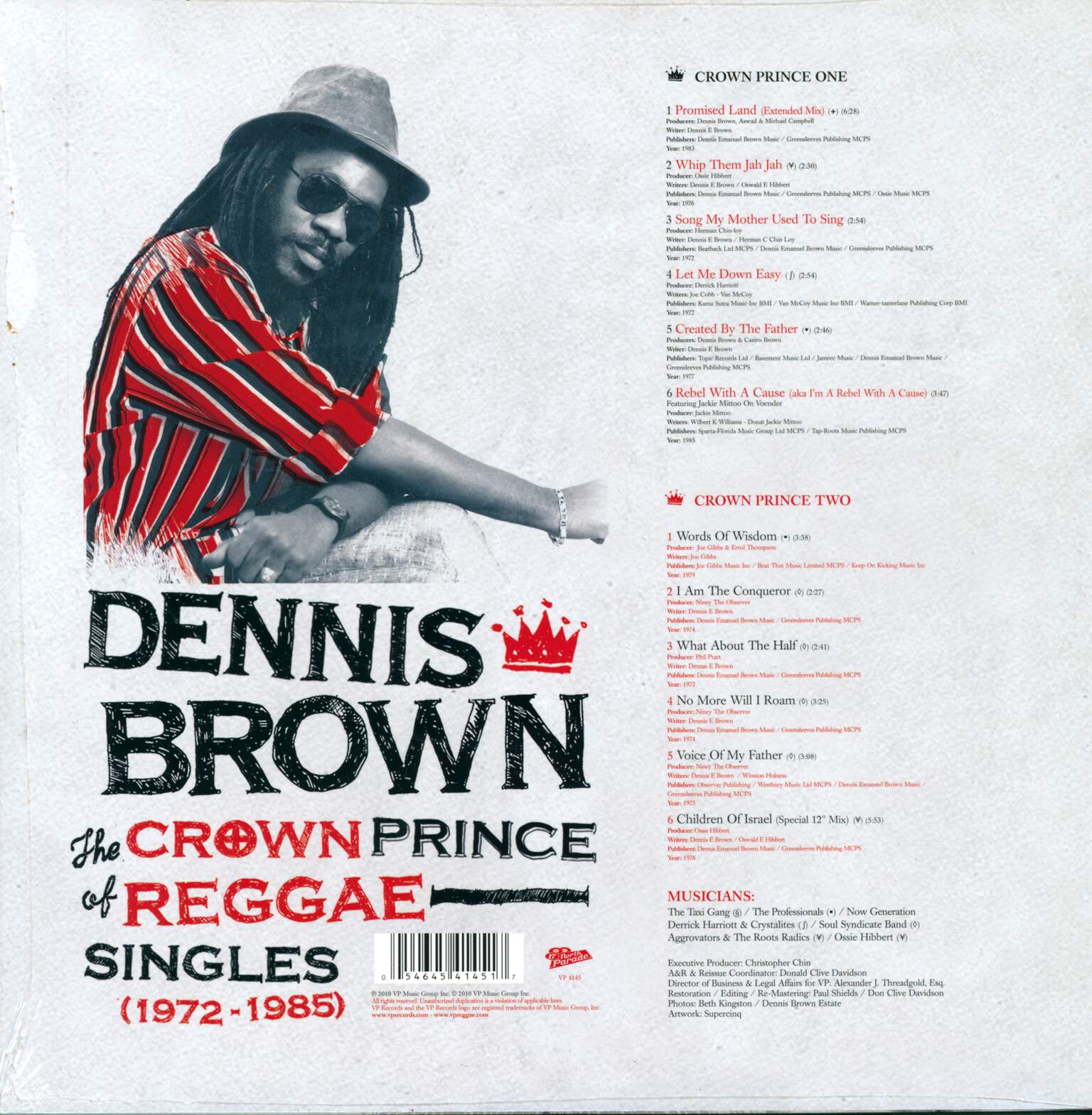 Dennis Brown: The Crown Prince Of Reggae: Singles (1972-1985), LP (Vinyl)
