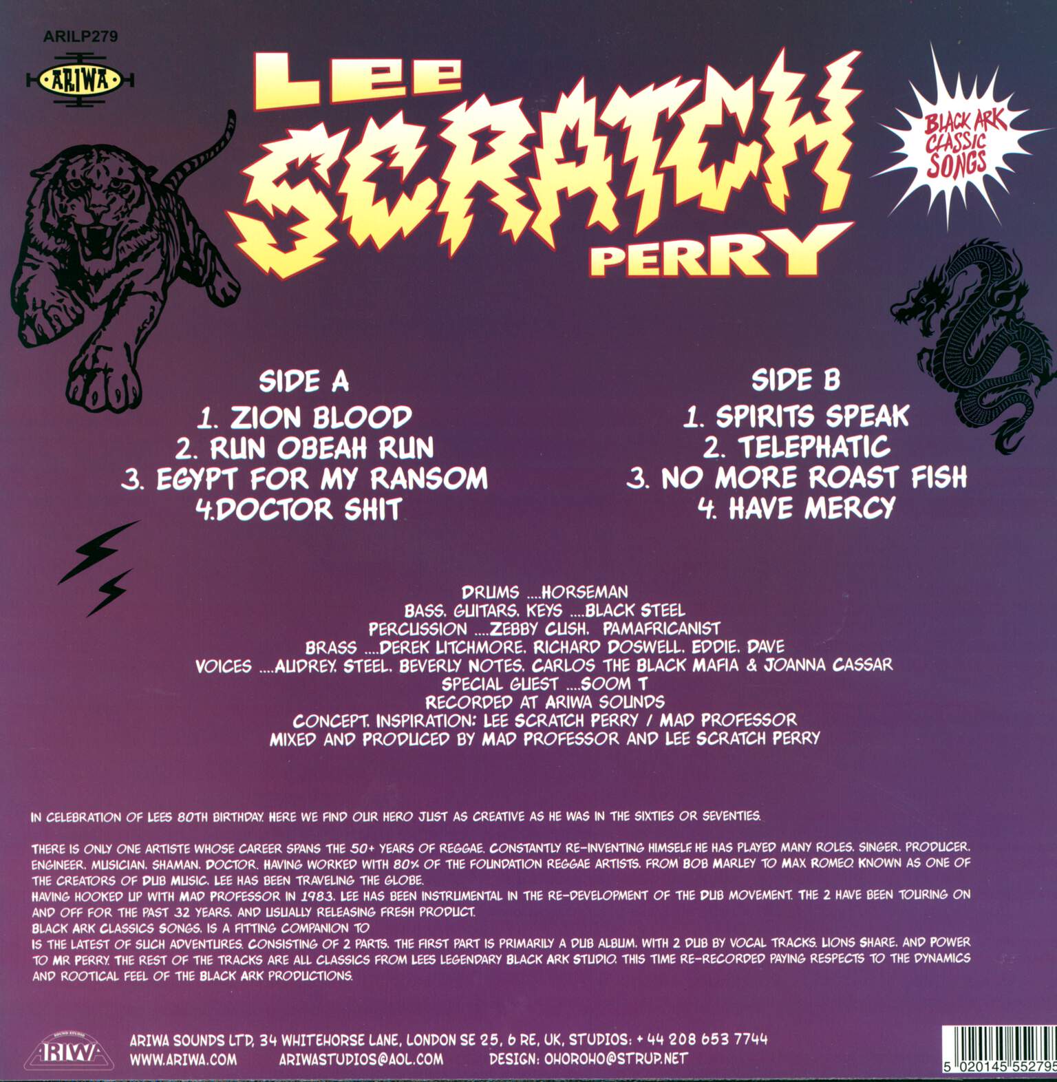 Lee Perry: Black Ark Classic Songs, LP (Vinyl)
