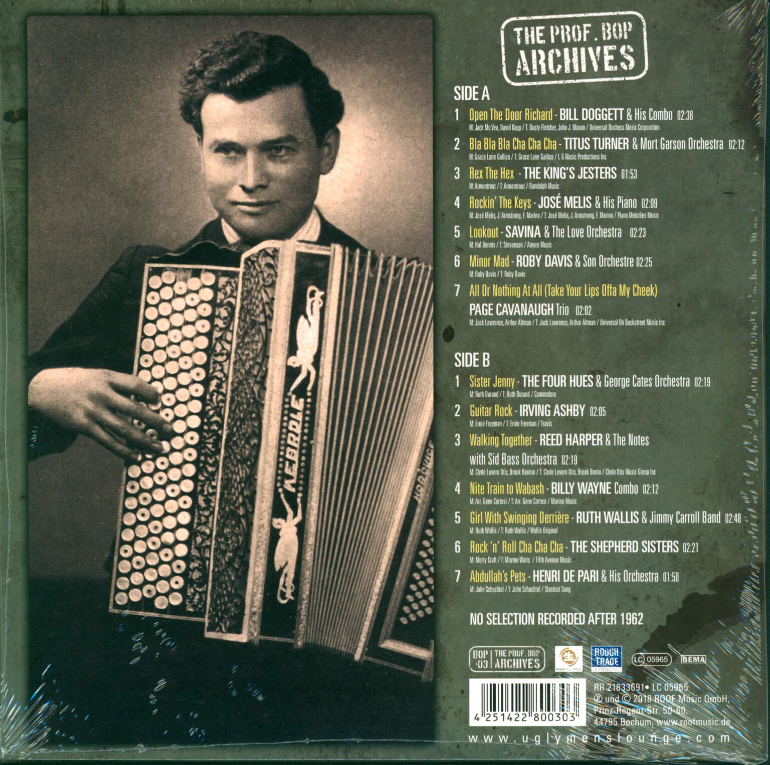 Various: Down At The Ugly Men's Lounge Vol. 3, 10" Vinyl EP