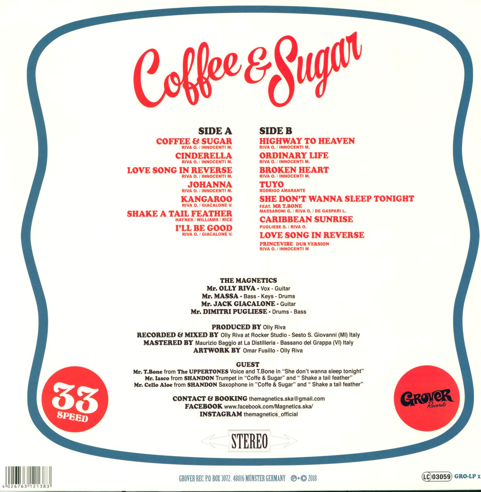 The Magnetics: Coffee & Sugar, LP (Vinyl)