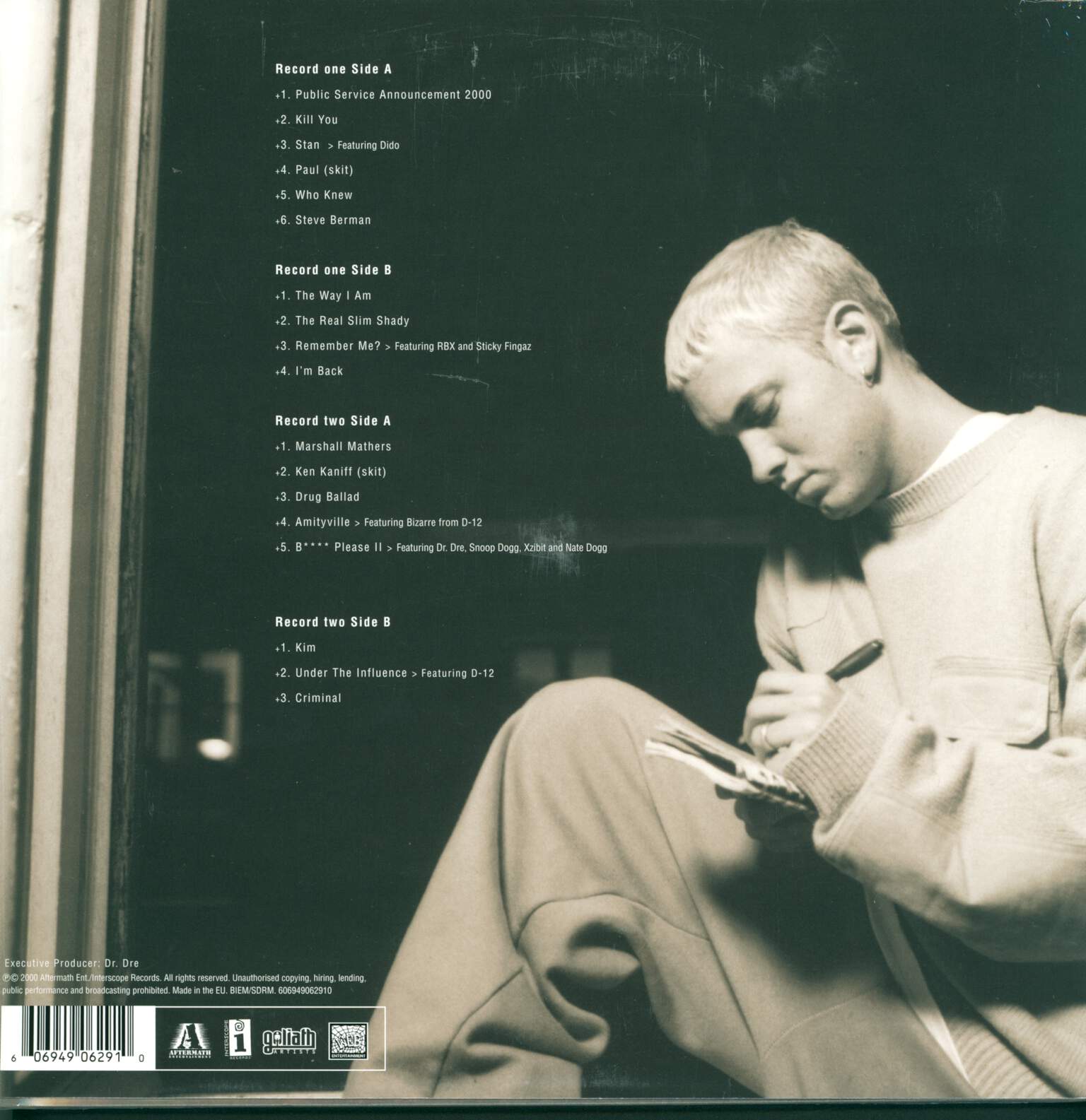 Eminem: The Marshall Mathers LP, 2×LP (Vinyl)