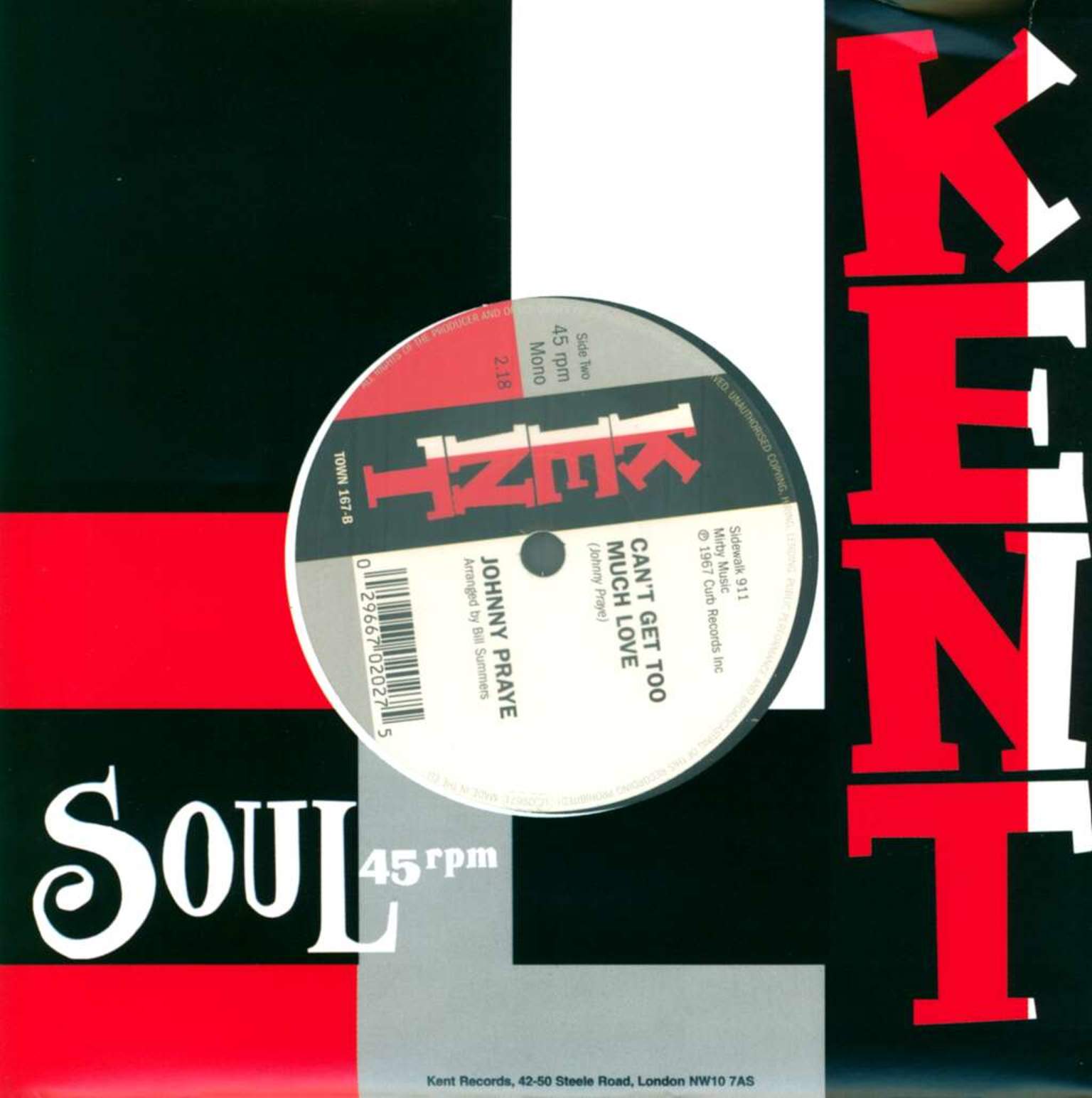 Jerry Naylor: City Lights / Can't Get Too Much Love, 7" Single (Vinyl)