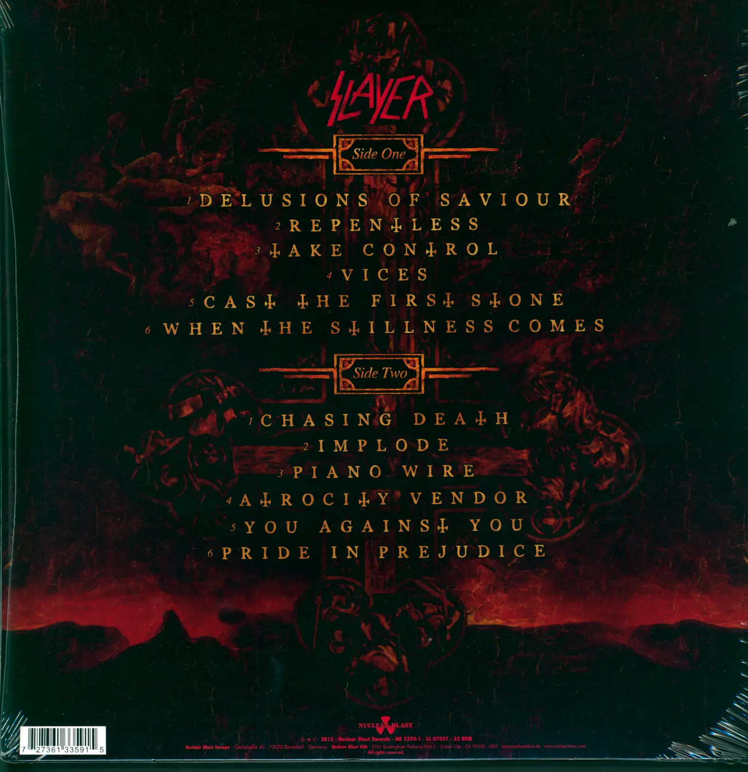 Slayer: Repentless, LP (Vinyl)