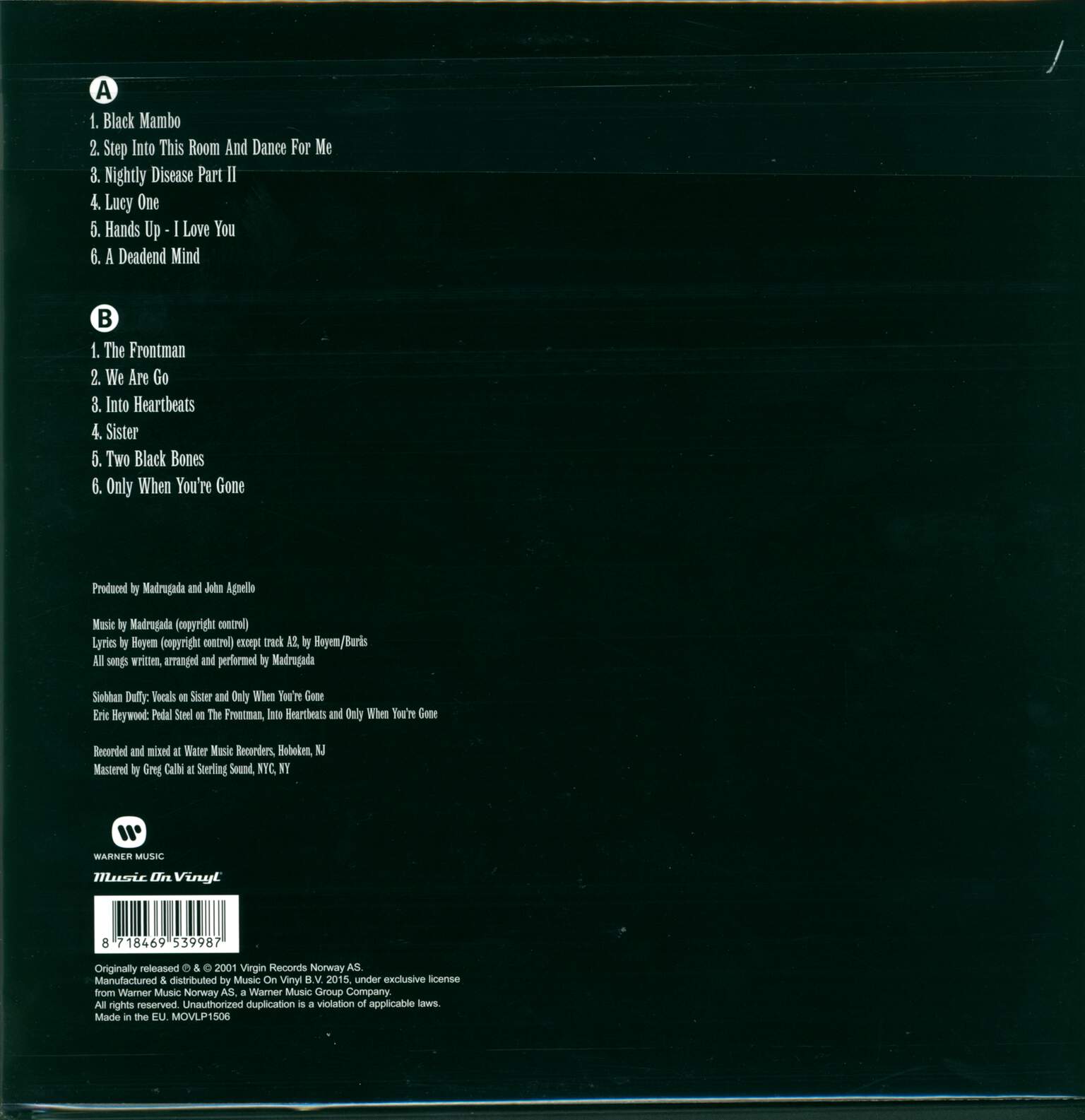 Madrugada: The Nightly Disease, LP (Vinyl)