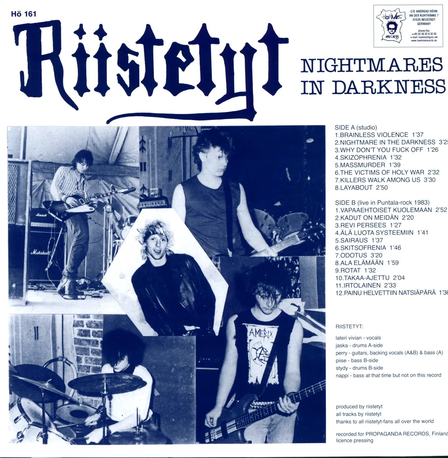 Riistetyt: Nightmares In Darkness, LP (Vinyl)
