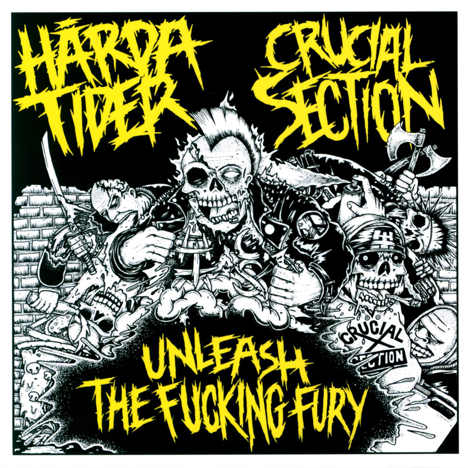Hårda Tider: Unleash The Fucking Fury, 7" Single (Vinyl)
