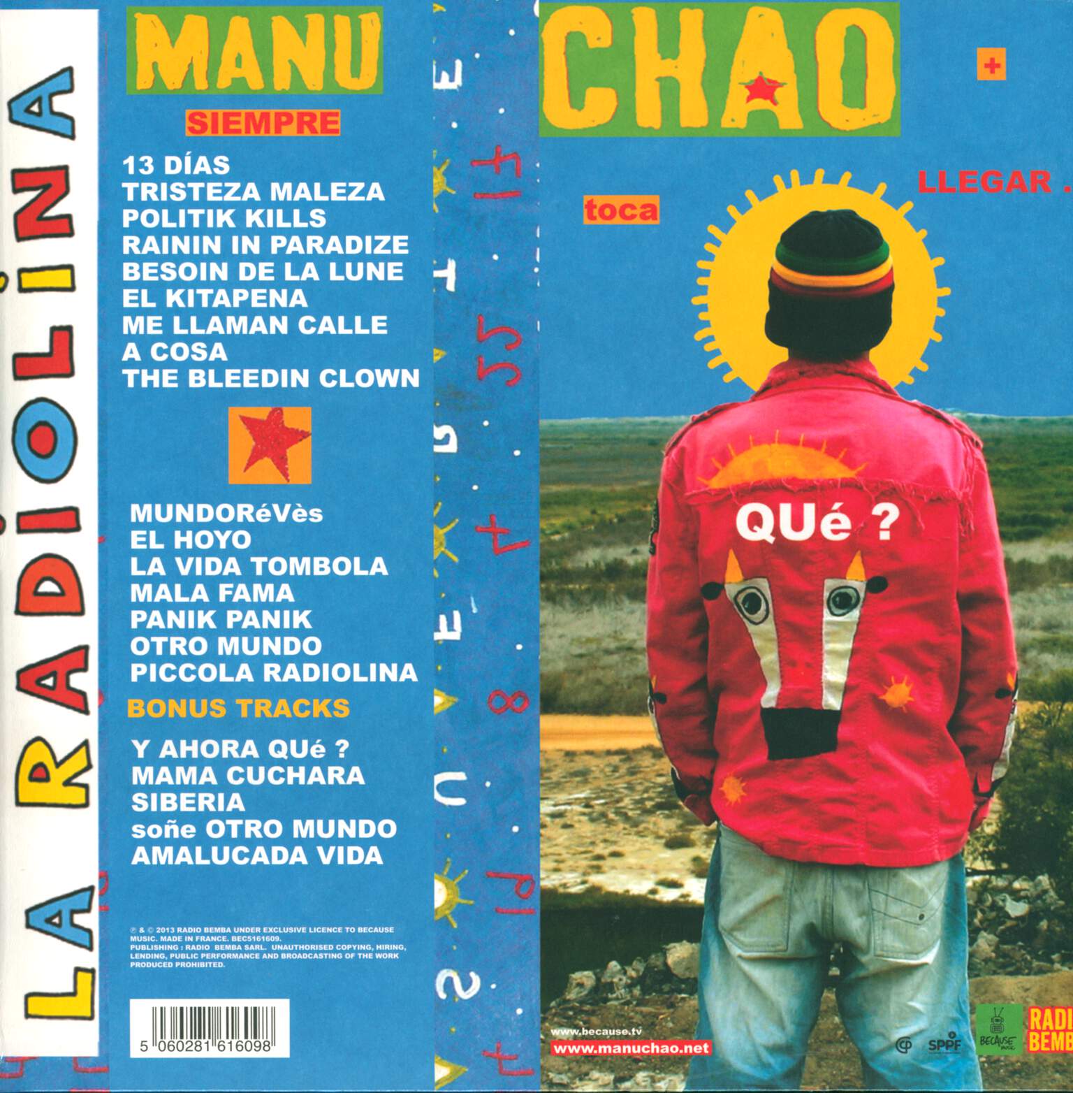 Manu Chao: La Radiolina, LP (Vinyl)