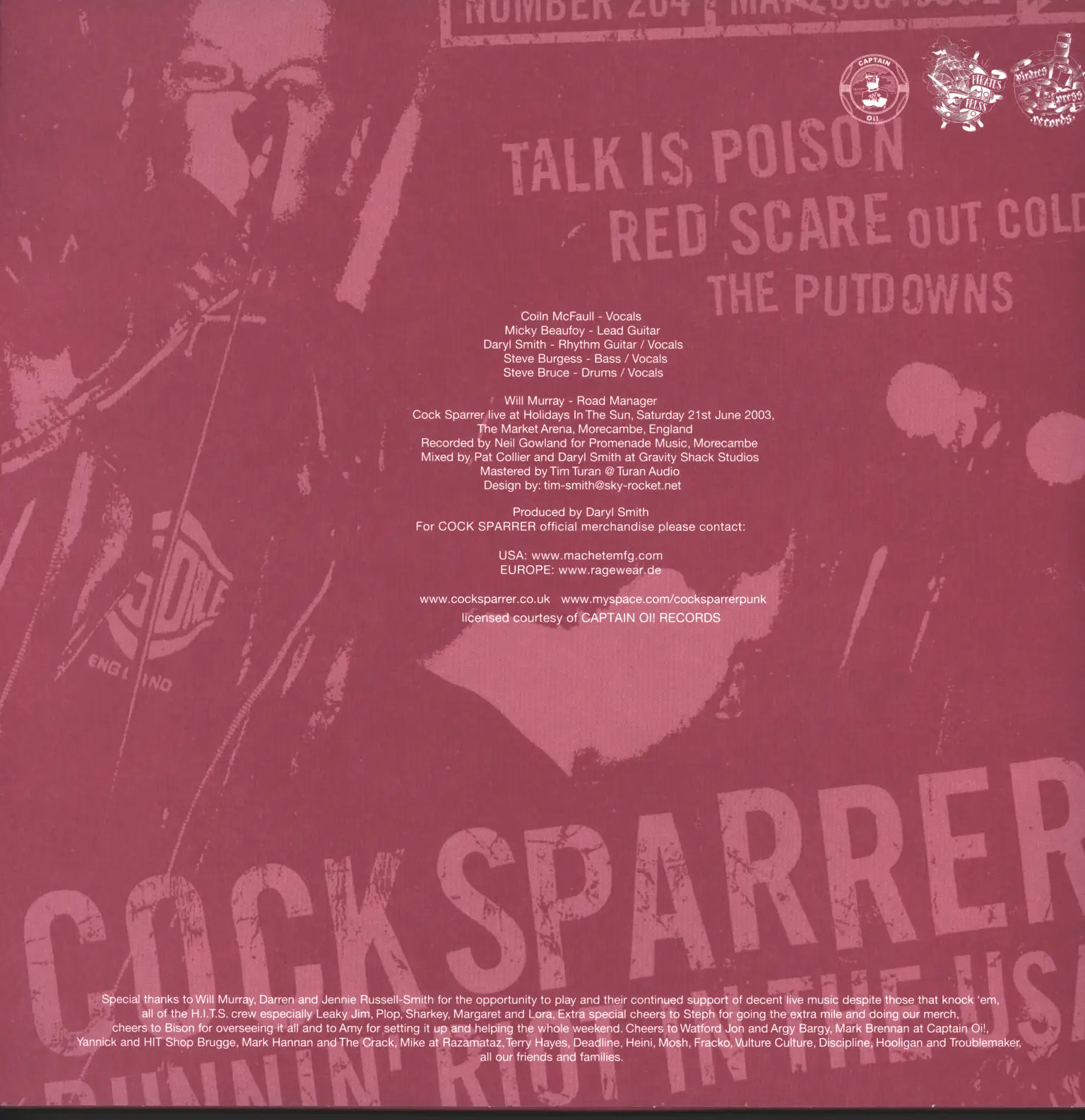 Cock Sparrer: Back Home, LP (Vinyl)